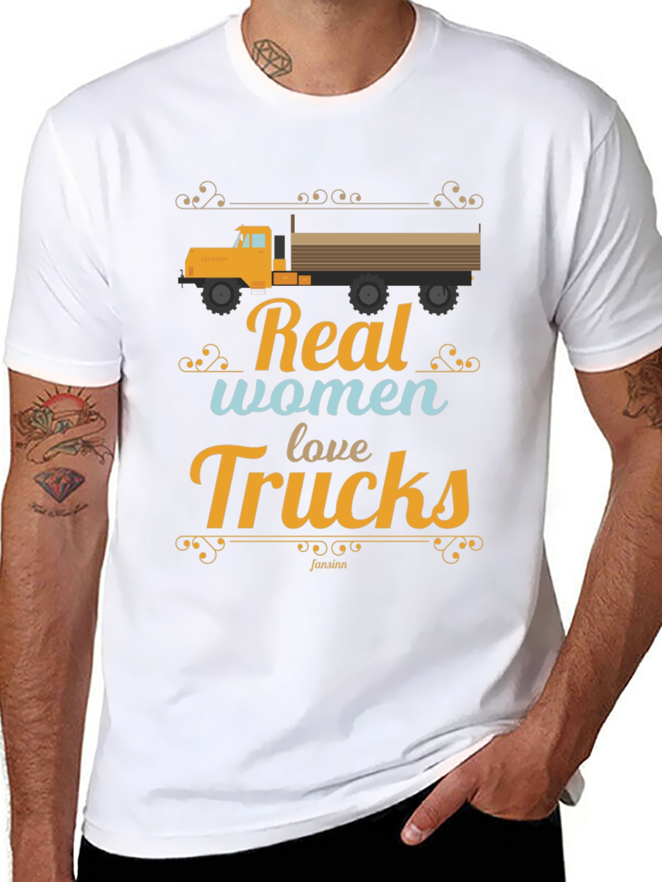 Real Women Love Trucks Graphic T-Shirt