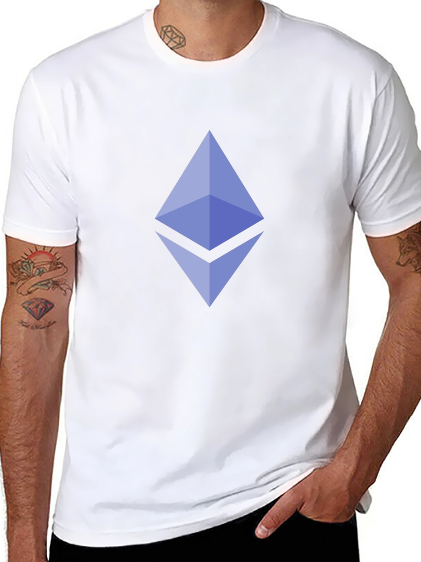 Ethereum Crypto Logo Black T-Shirt