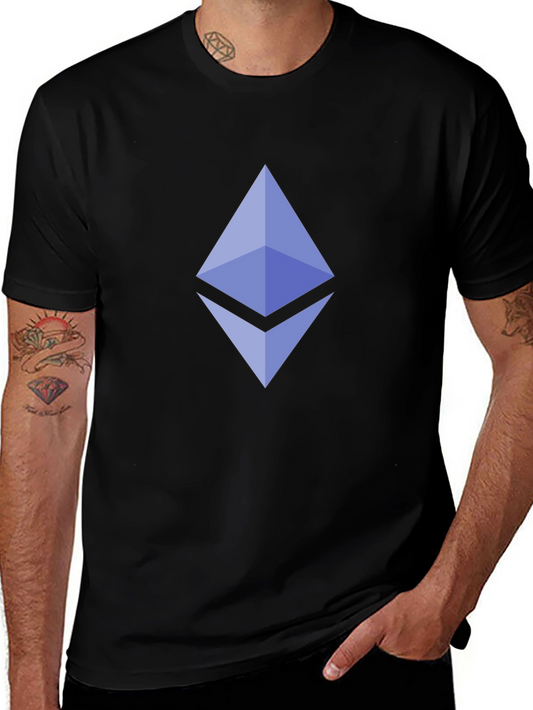Ethereum Crypto Logo Black T-Shirt
