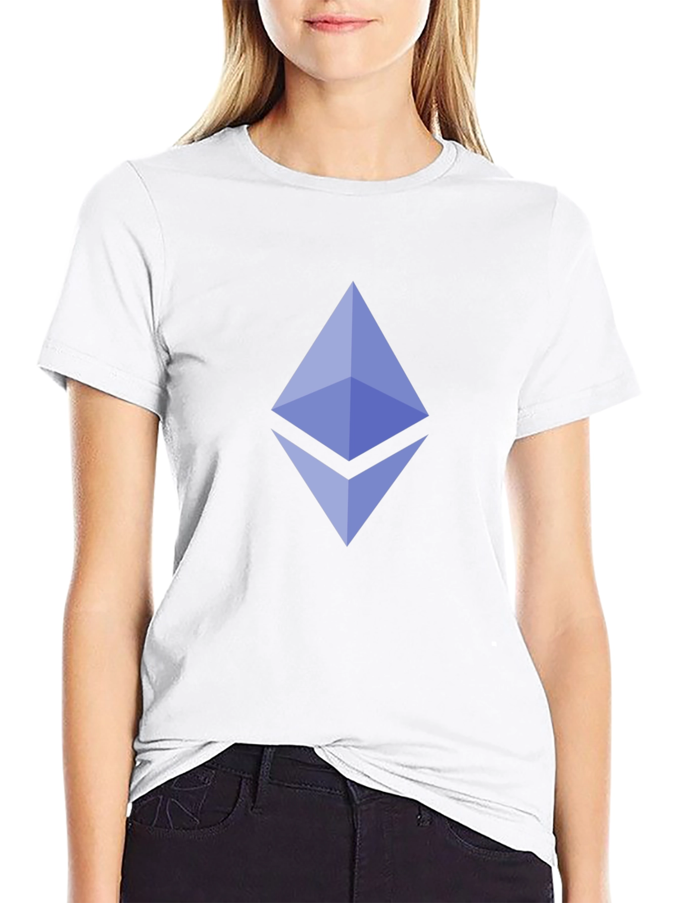 Ethereum Crypto Logo Black T-Shirt