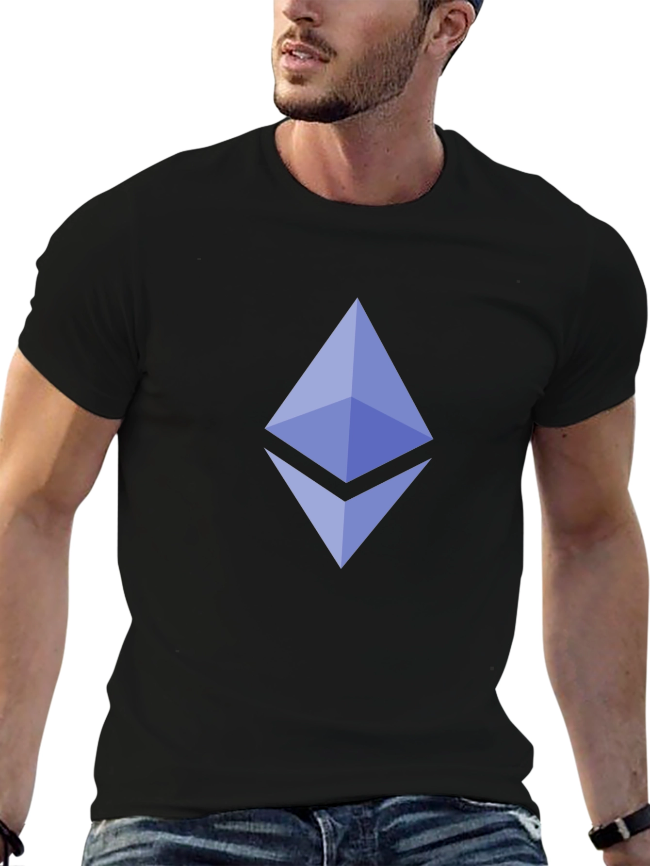Ethereum Crypto Logo Black T-Shirt