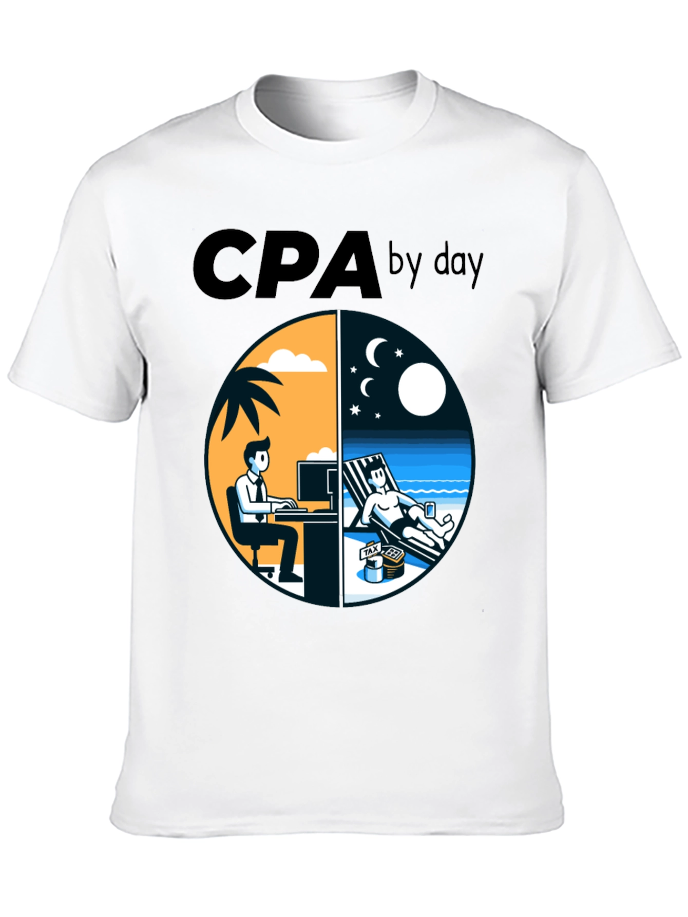 CPA By Day T-Shirt Funny Accounting Tee