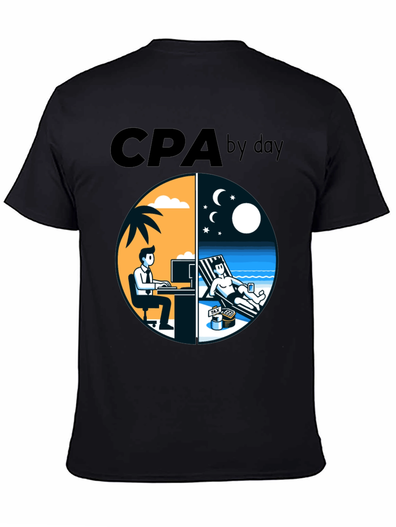 CPA By Day T-Shirt Funny Accounting Tee