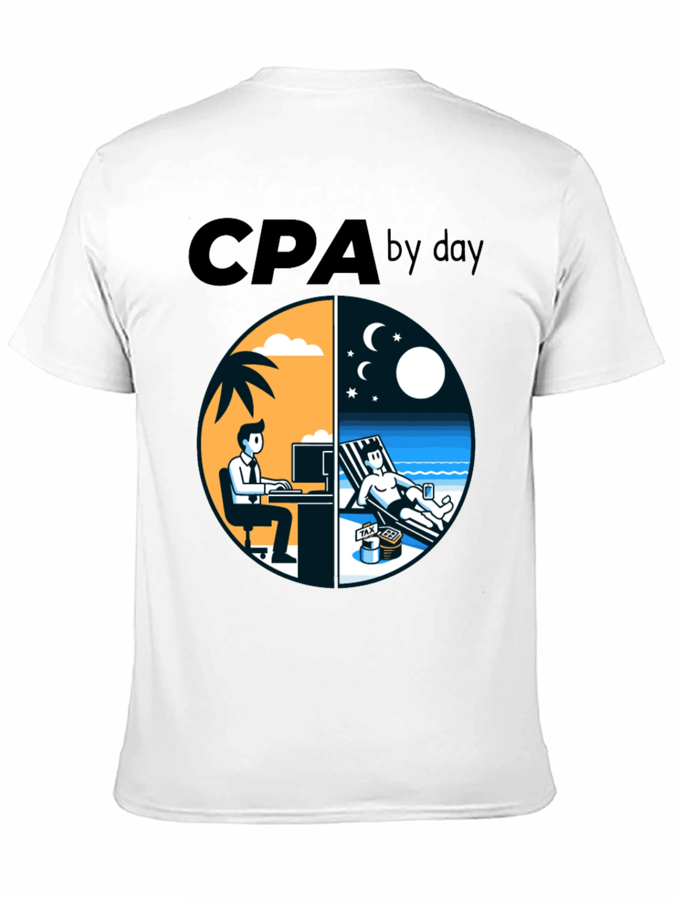 CPA By Day T-Shirt Funny Accounting Tee
