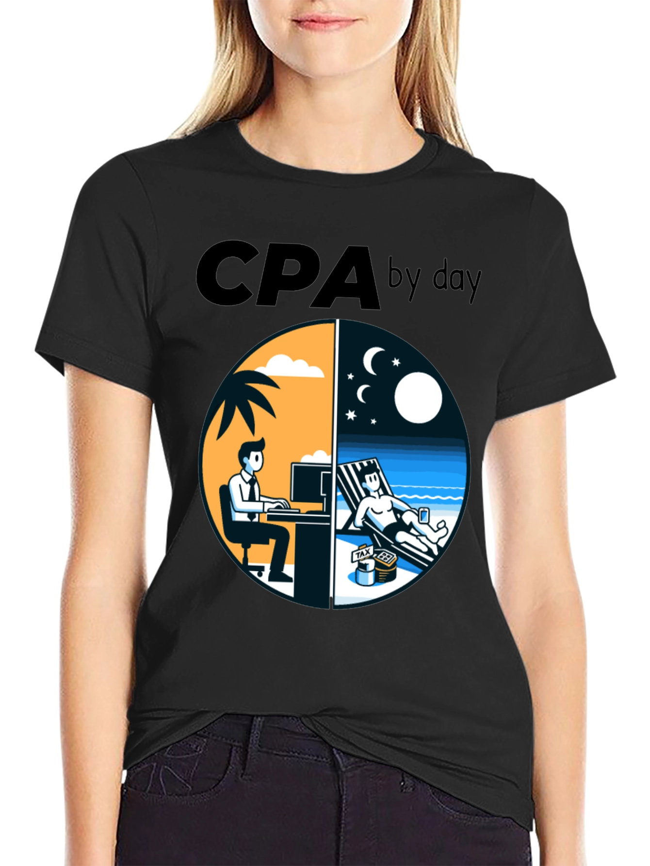 CPA By Day T-Shirt Funny Accounting Tee