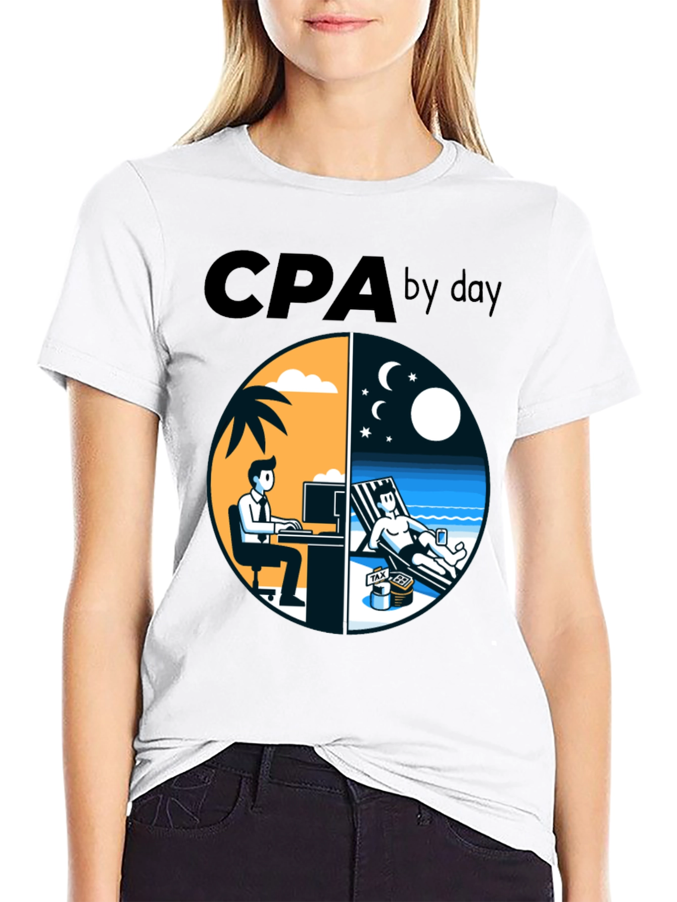 CPA By Day T-Shirt Funny Accounting Tee