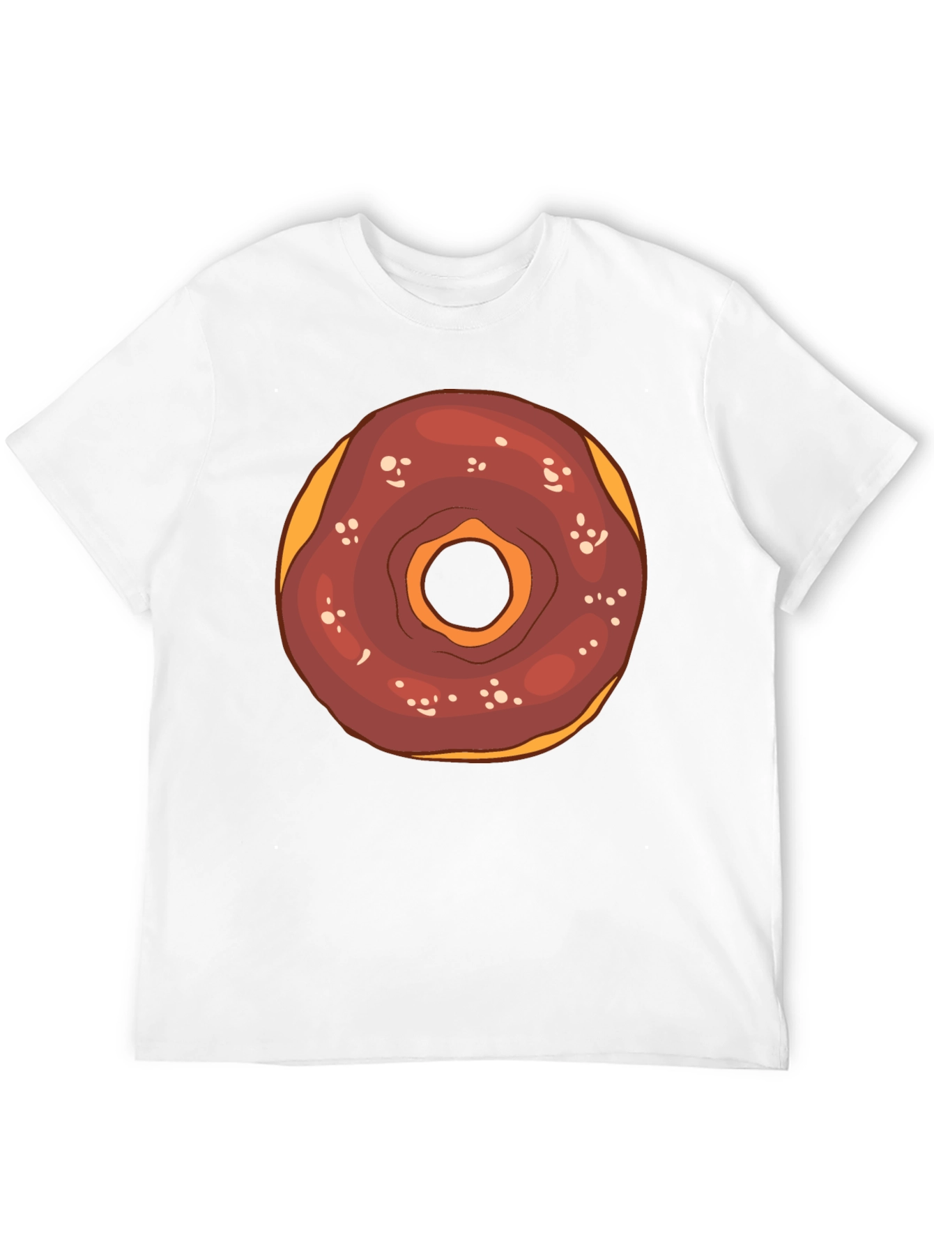 Donut Graphic Tee - Black Cotton T-Shirt
