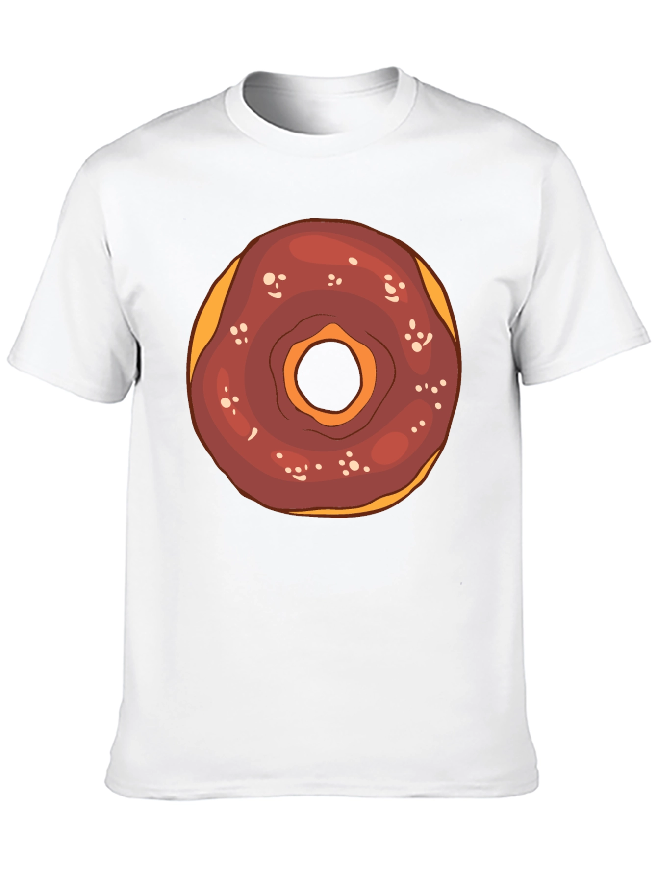 Donut Graphic Tee - Black Cotton T-Shirt