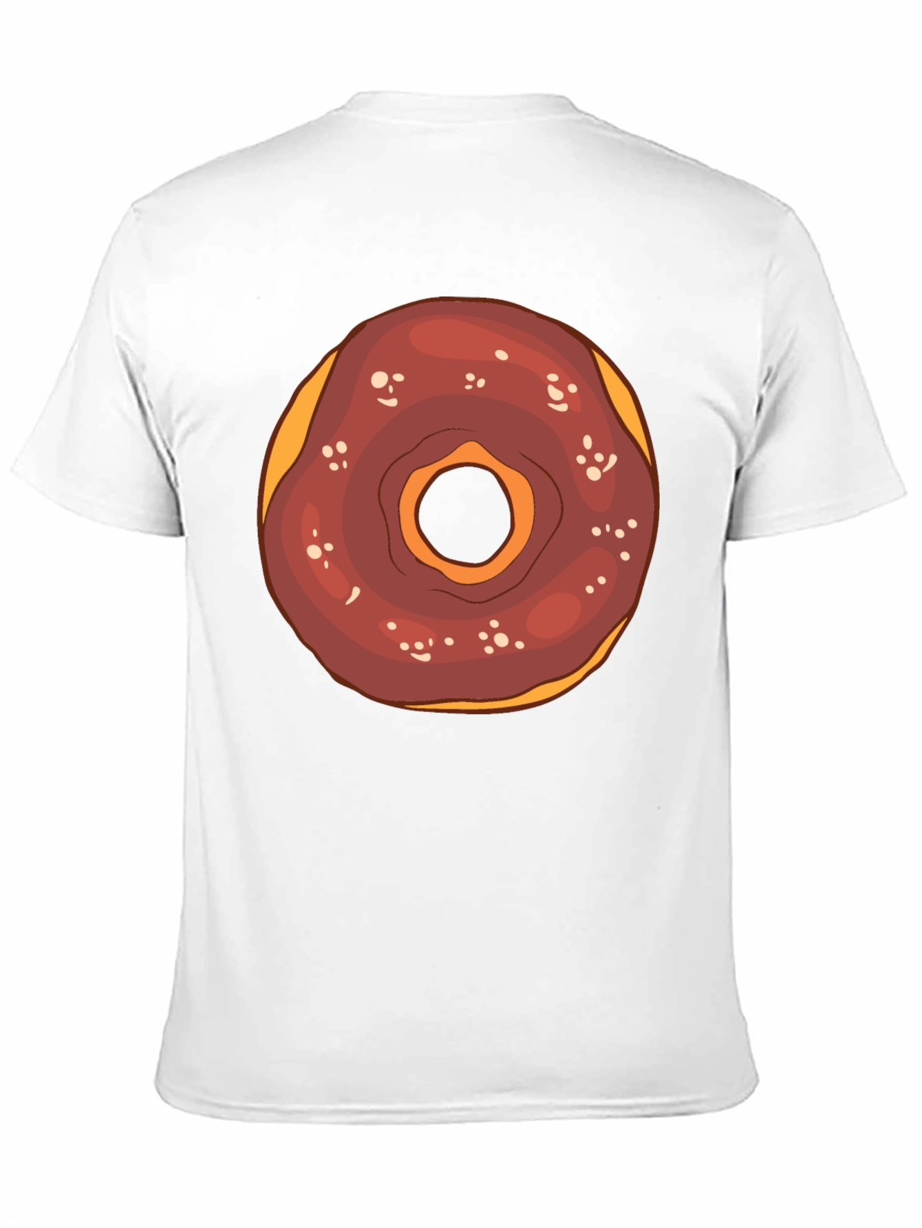 Donut Graphic Tee - Black Cotton T-Shirt