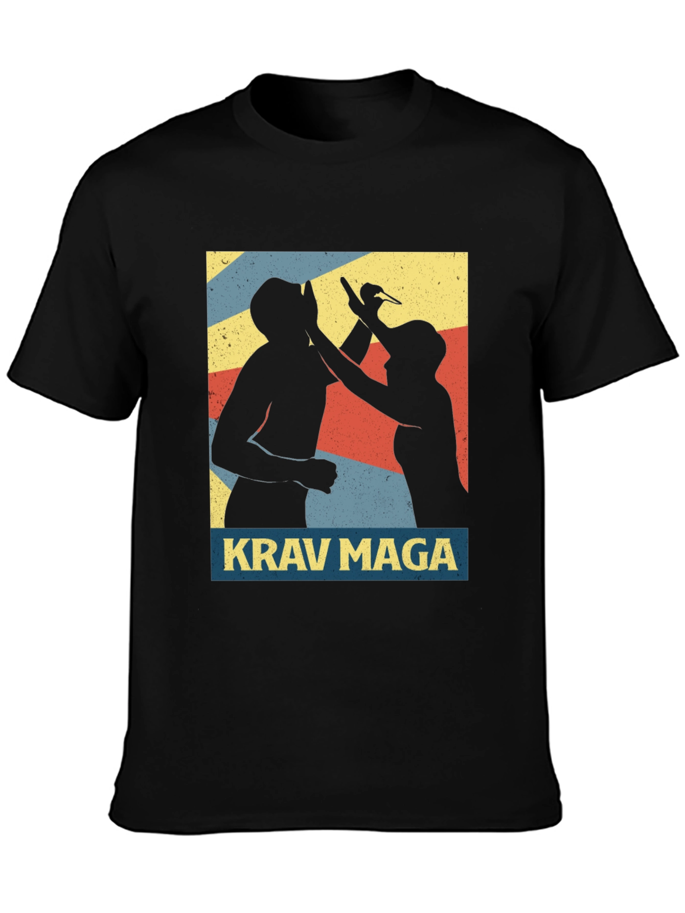 Krav Maga Retro Graphic Tee - Black