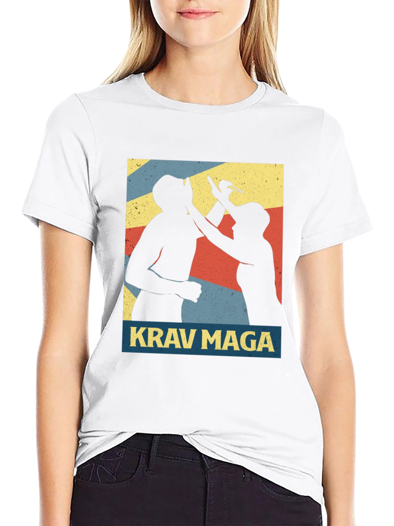 Krav Maga Retro Graphic Tee - Black
