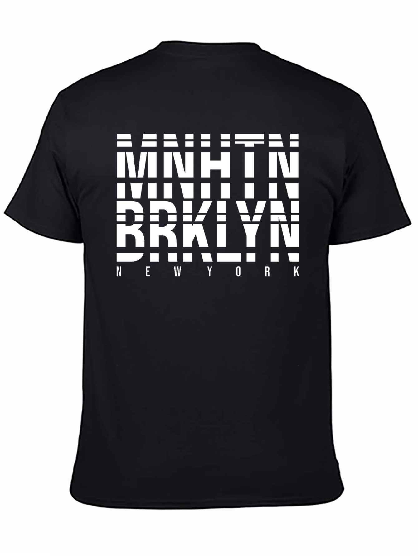 NYC Boroughs Black Graphic Tee - Manhattan Brooklyn