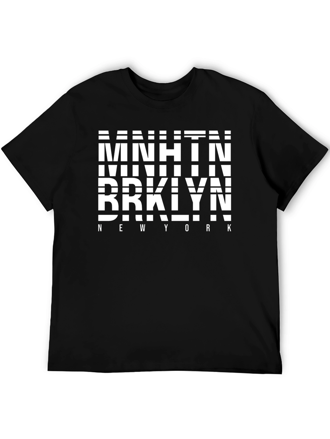 NYC Boroughs Black Graphic Tee - Manhattan Brooklyn