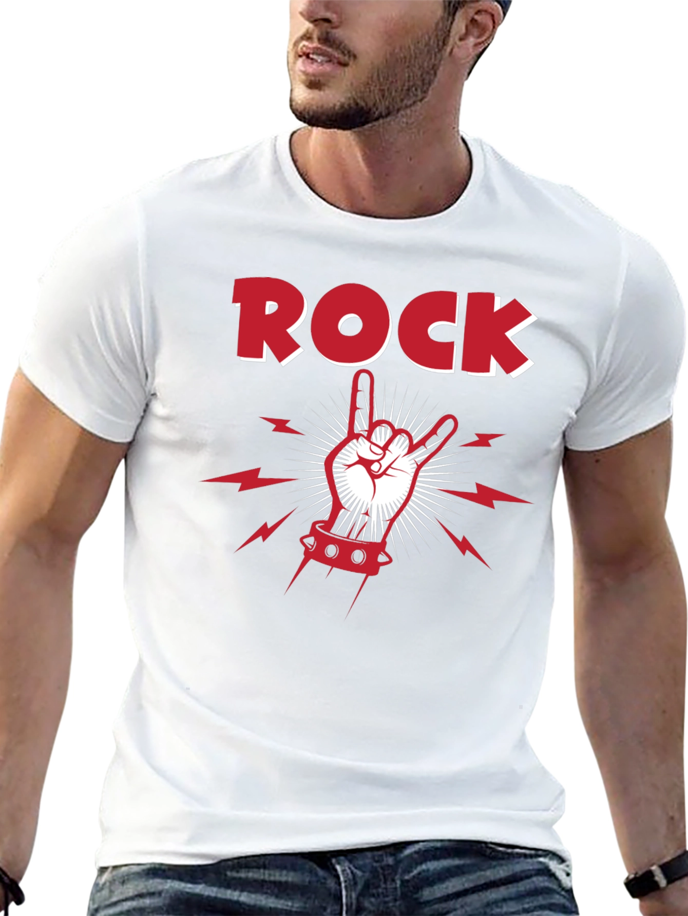 Rock On T-Shirt - Classic Black Tee