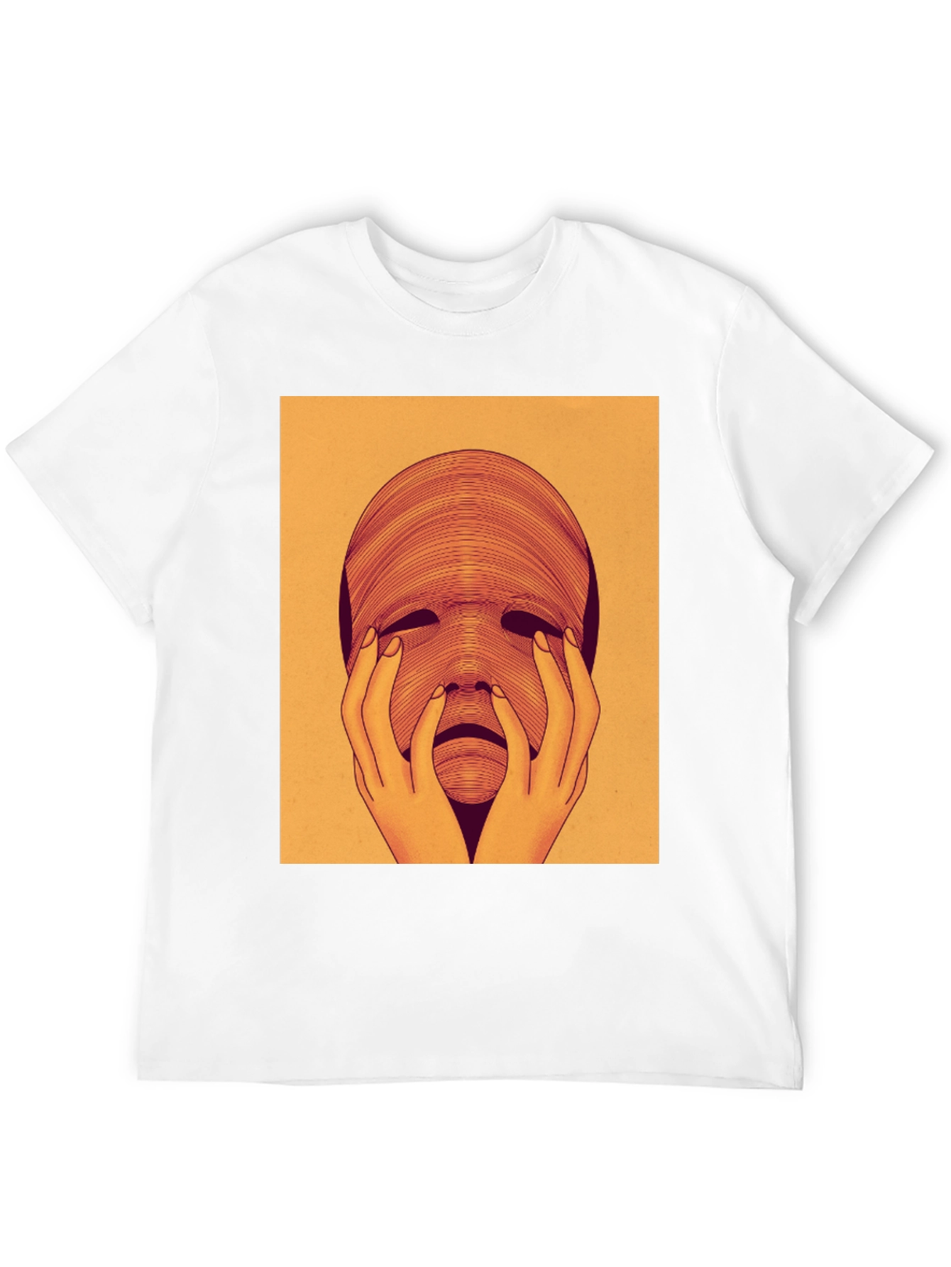 Surreal Face Graphic Tee - Unique Art T-Shirt