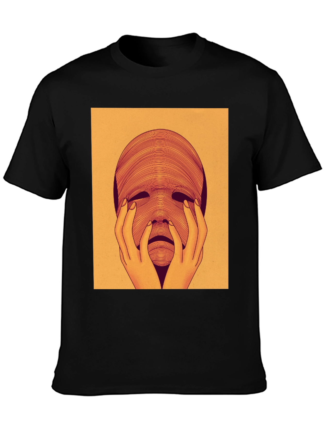Surreal Face Graphic Tee - Unique Art T-Shirt