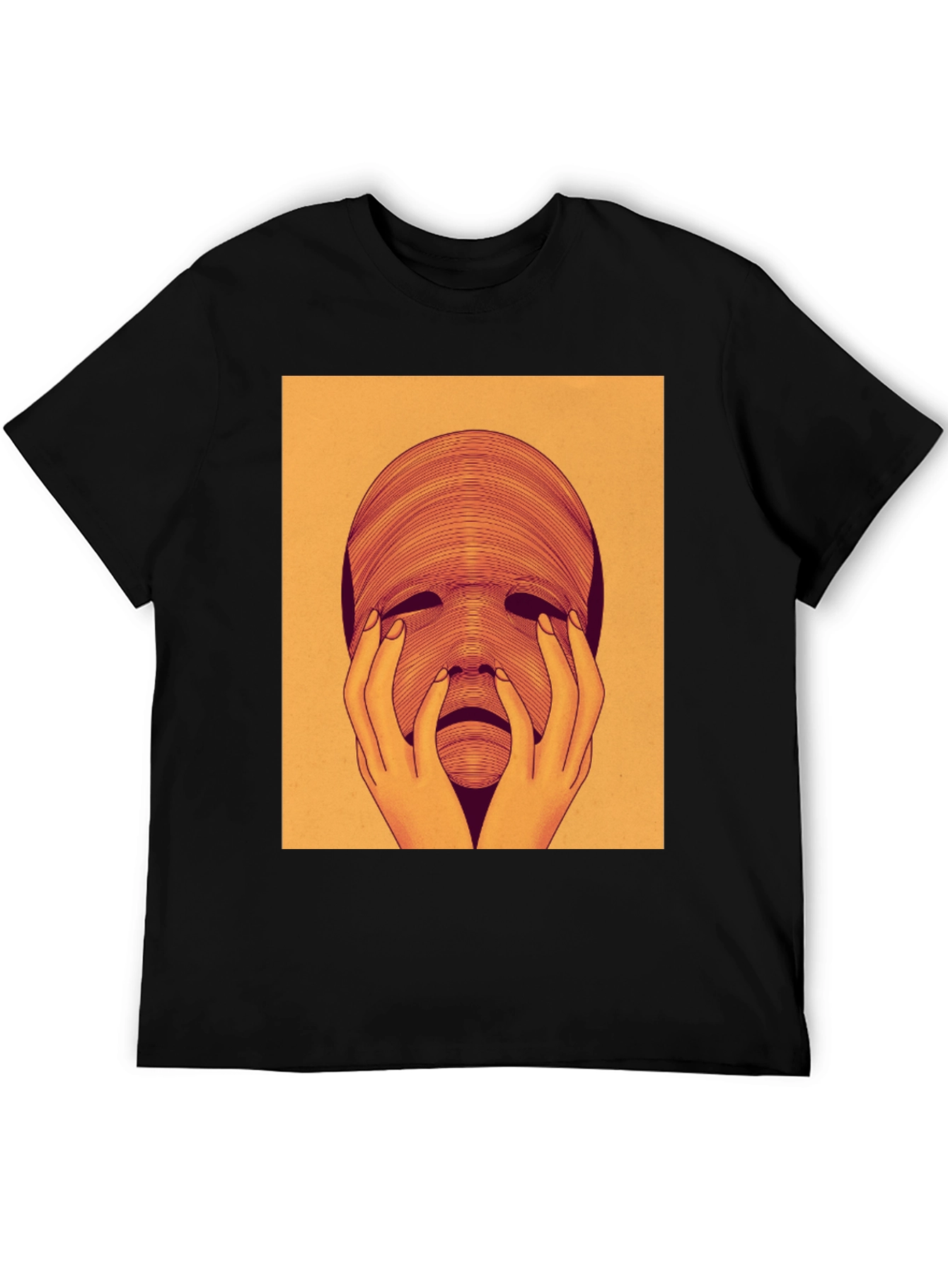 Surreal Face Graphic Tee - Unique Art T-Shirt