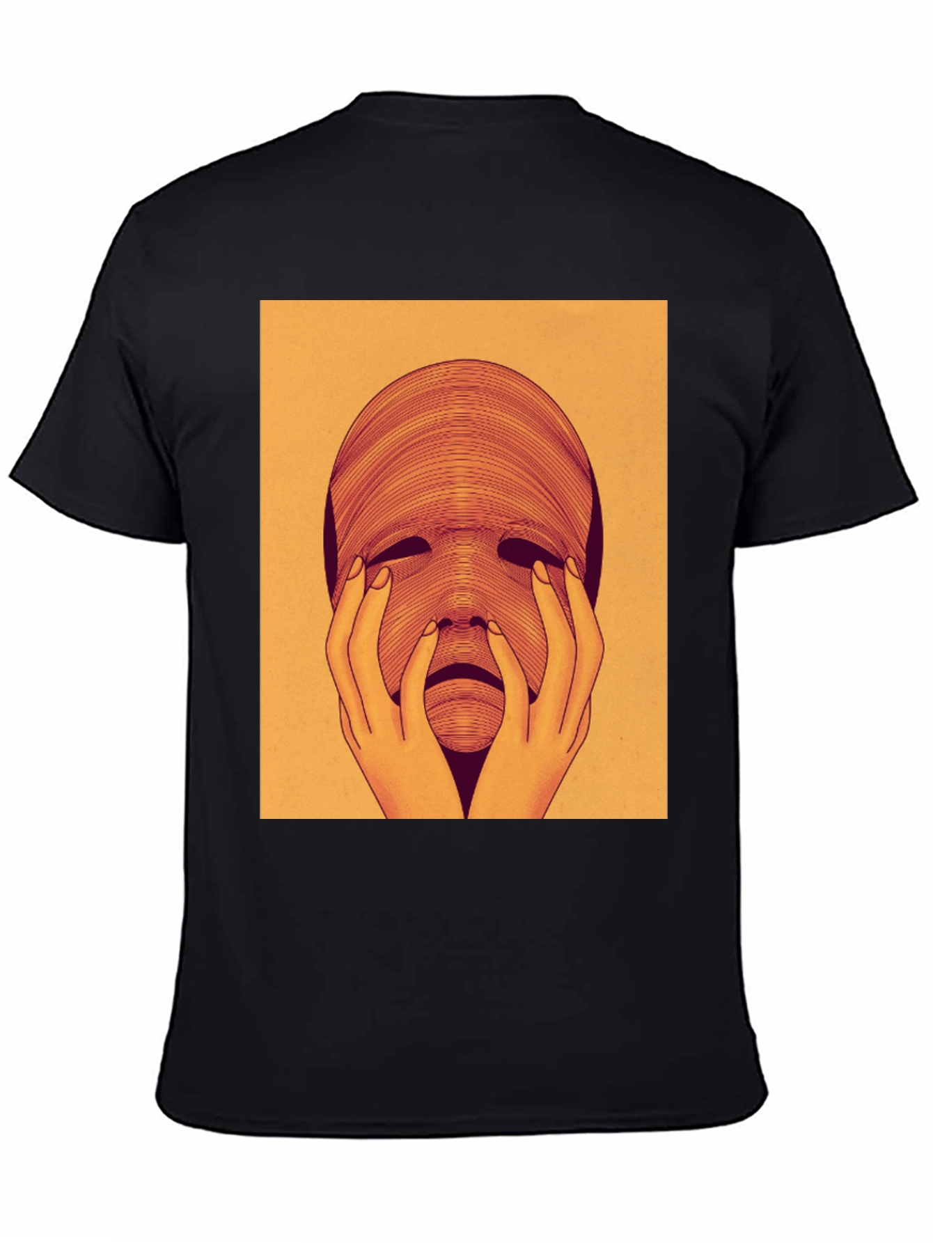 Surreal Face Graphic Tee - Unique Art T-Shirt