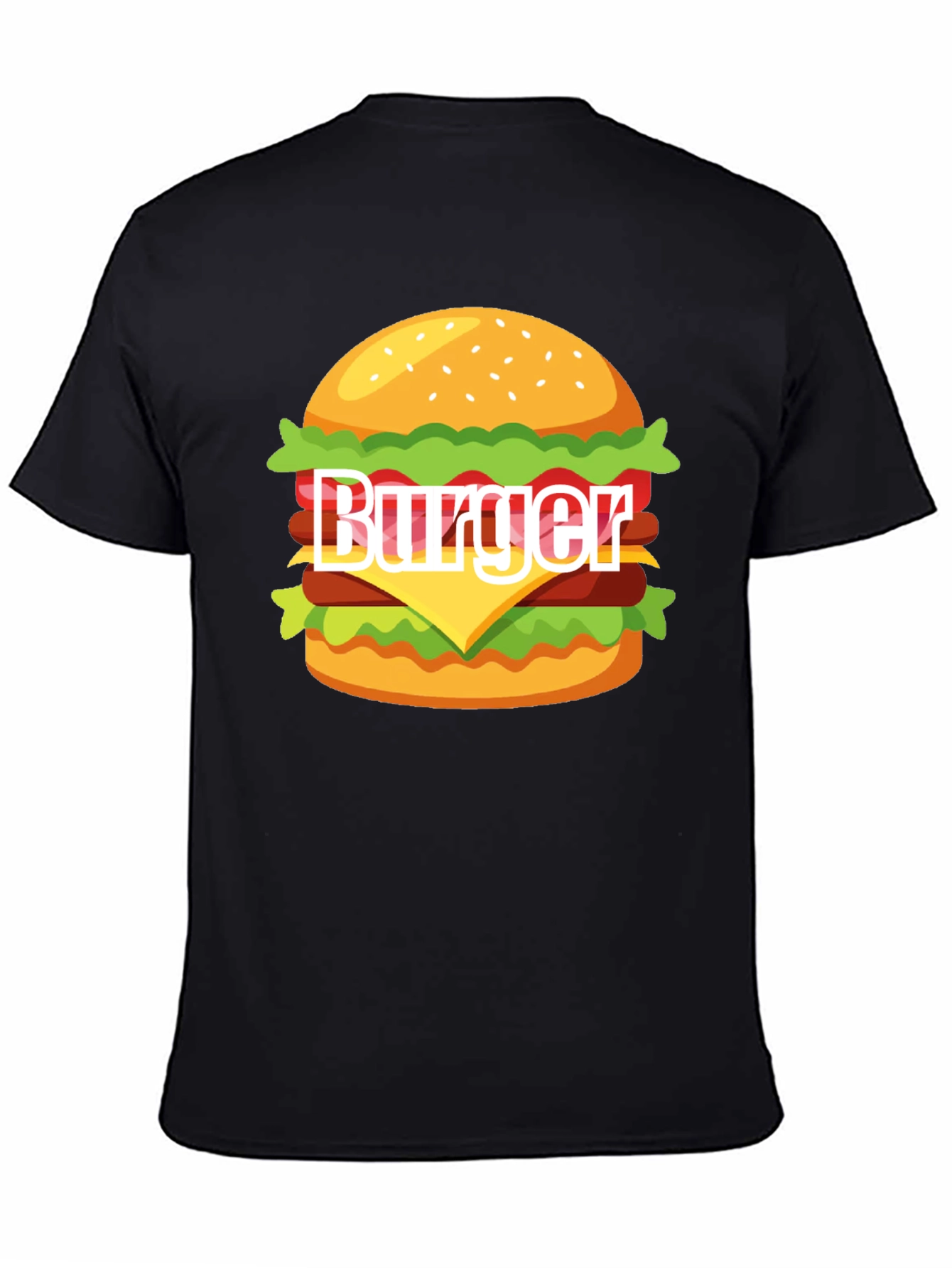 Burger Graphic T-Shirt - Casual Style Tee