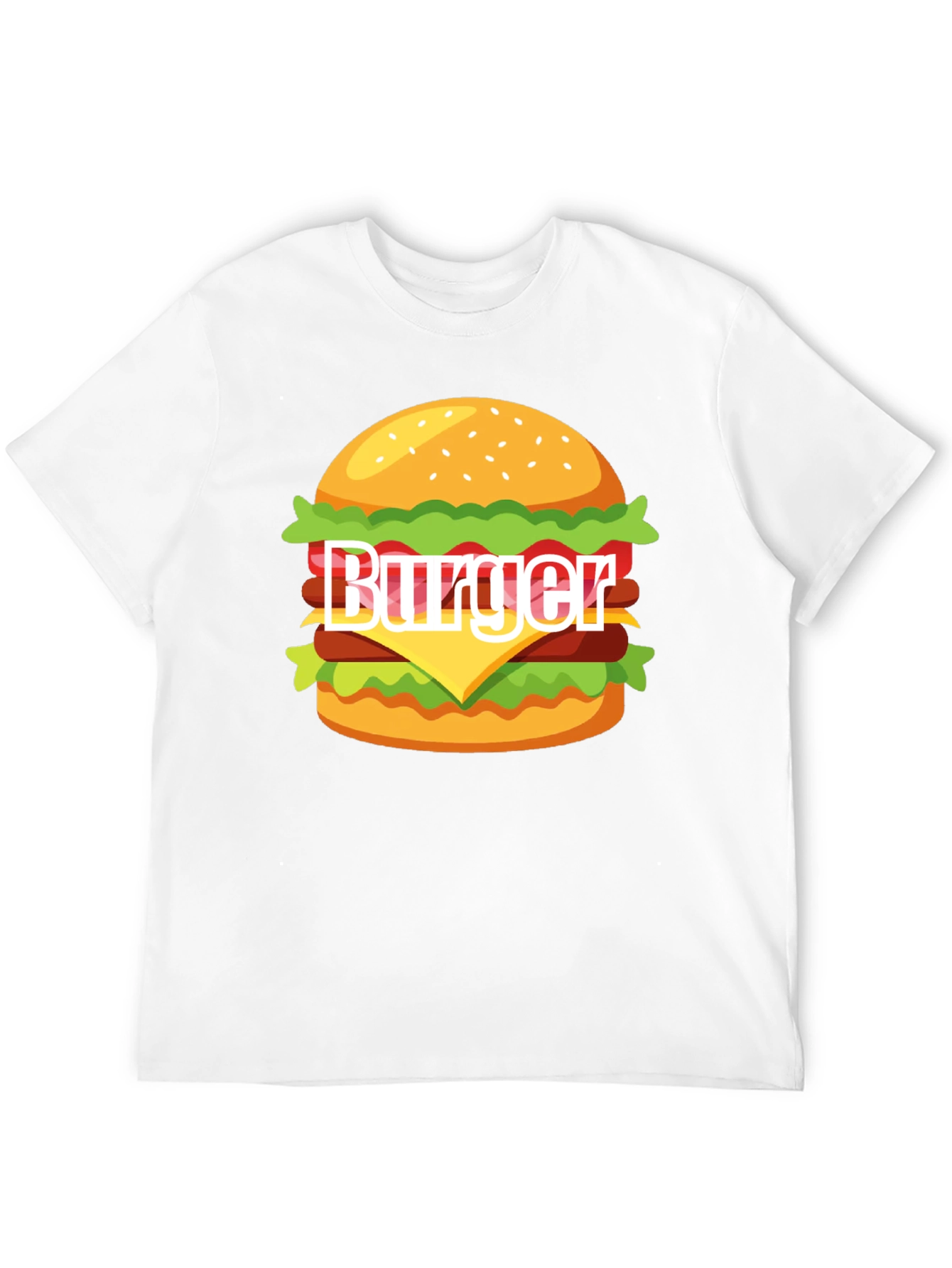 Burger Graphic T-Shirt - Casual Style Tee