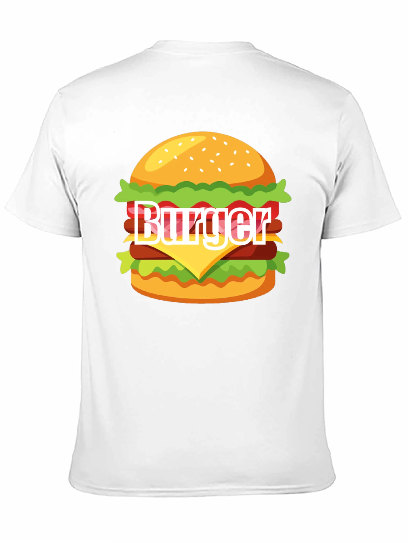 Burger Graphic T-Shirt - Casual Style Tee