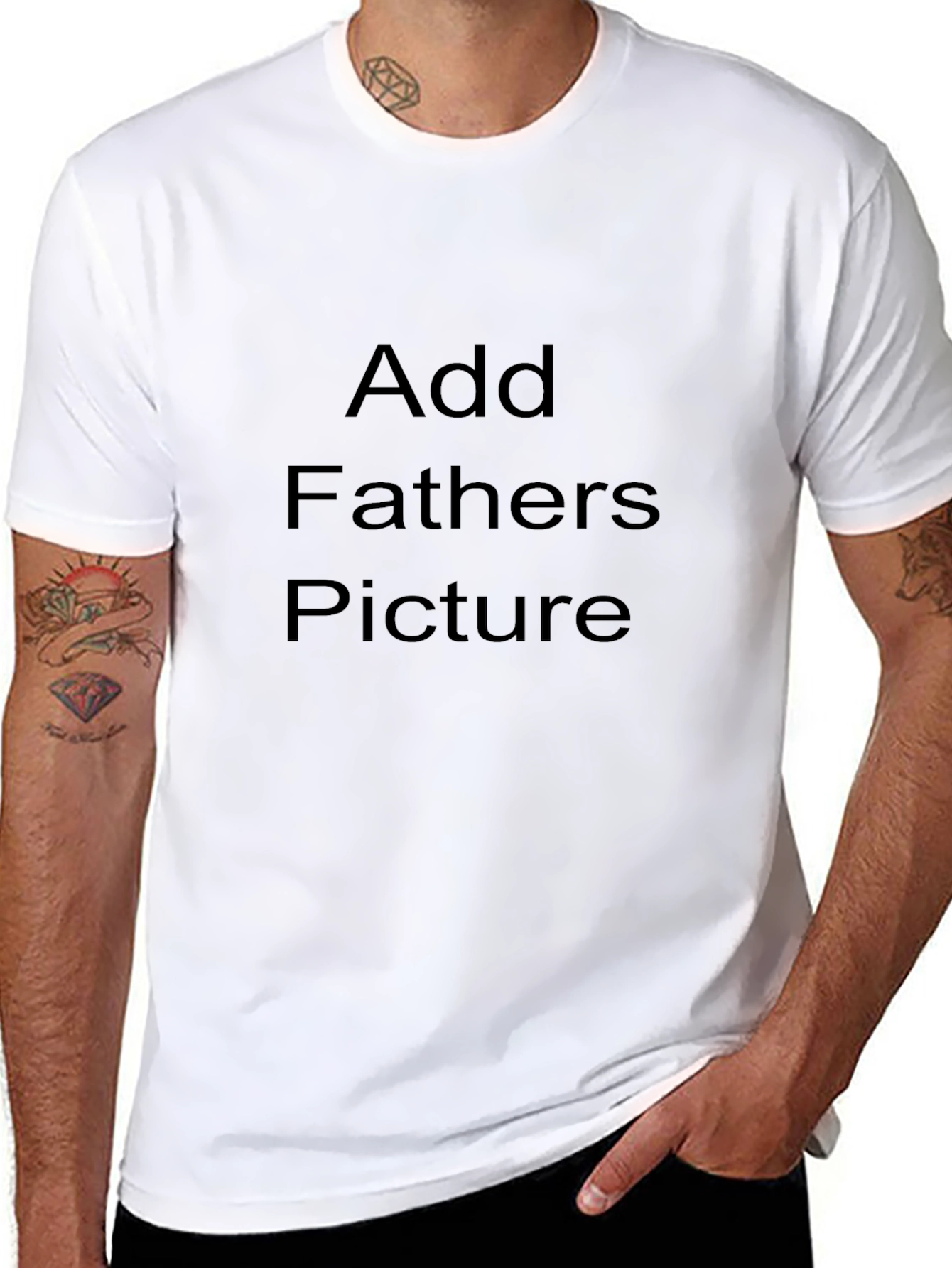 Customizable Black T-Shirt: Add Your Own Photo!