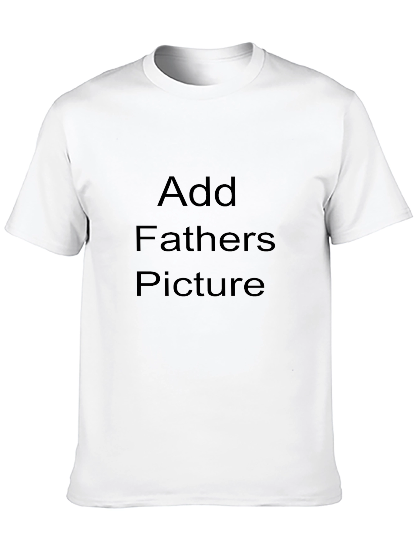 Customizable Black T-Shirt: Add Your Own Photo!