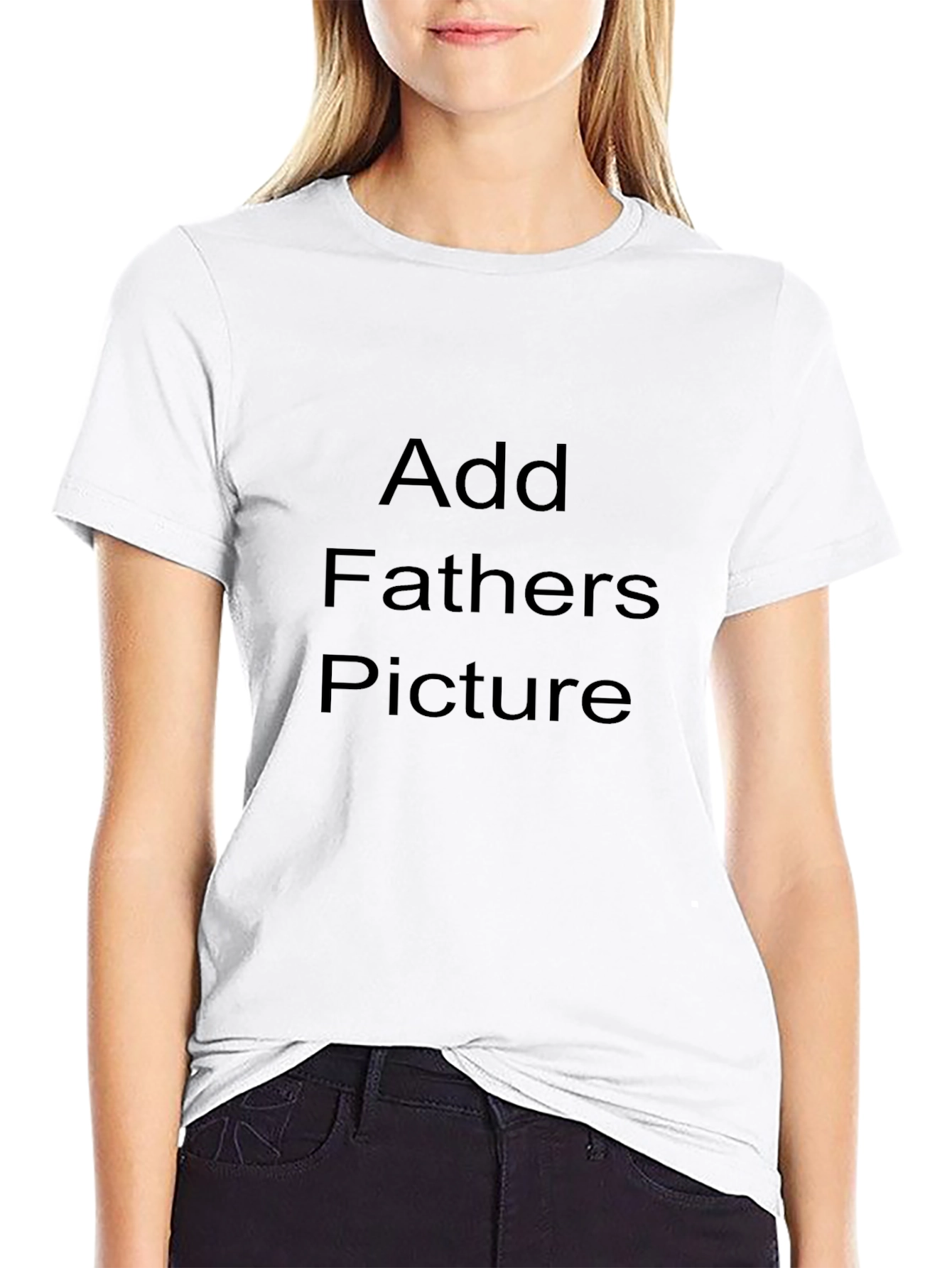Customizable Black T-Shirt: Add Your Own Photo!