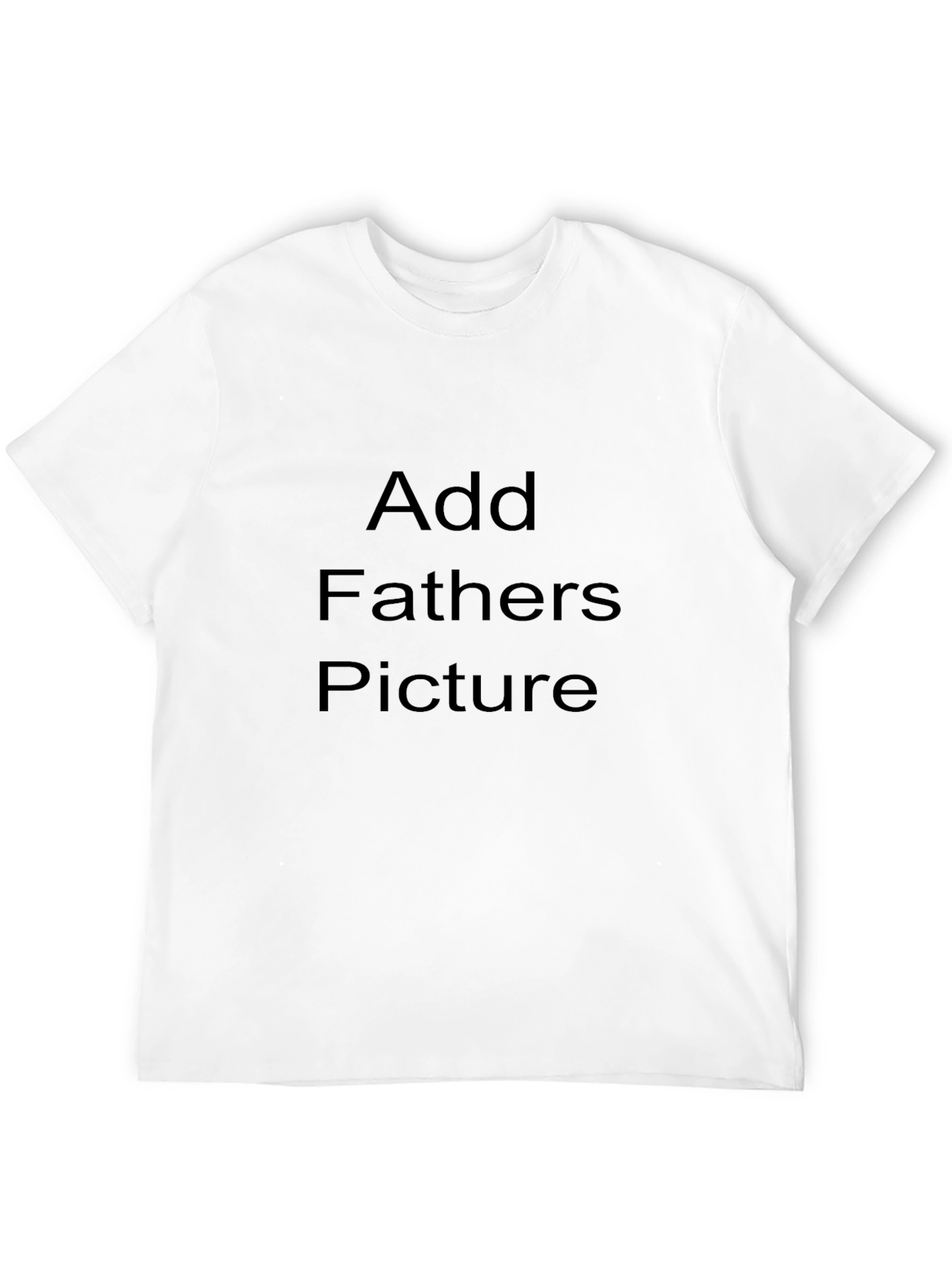 Customizable Black T-Shirt: Add Your Own Photo!