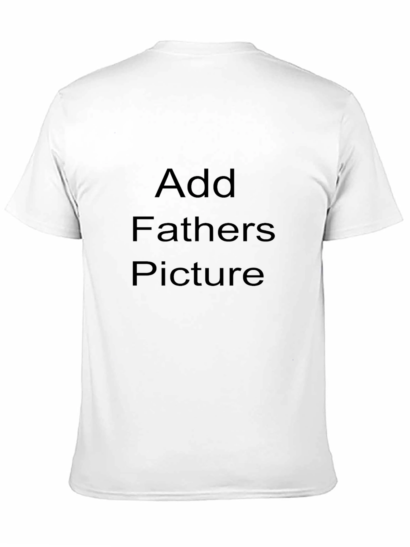 Customizable Black T-Shirt: Add Your Own Photo!