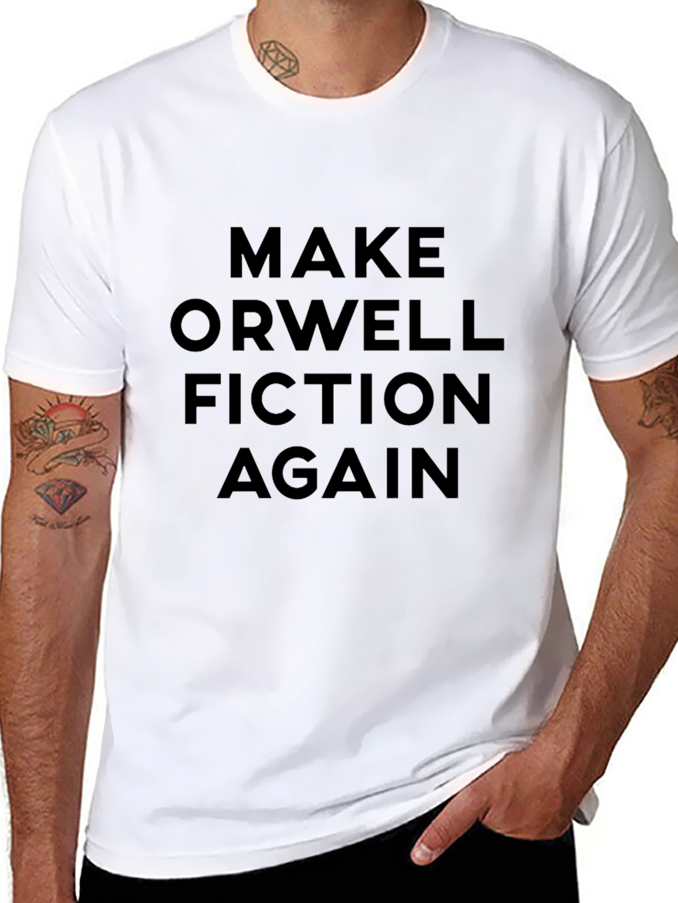Make Orwell Fiction Again - Graphic T-Shirt