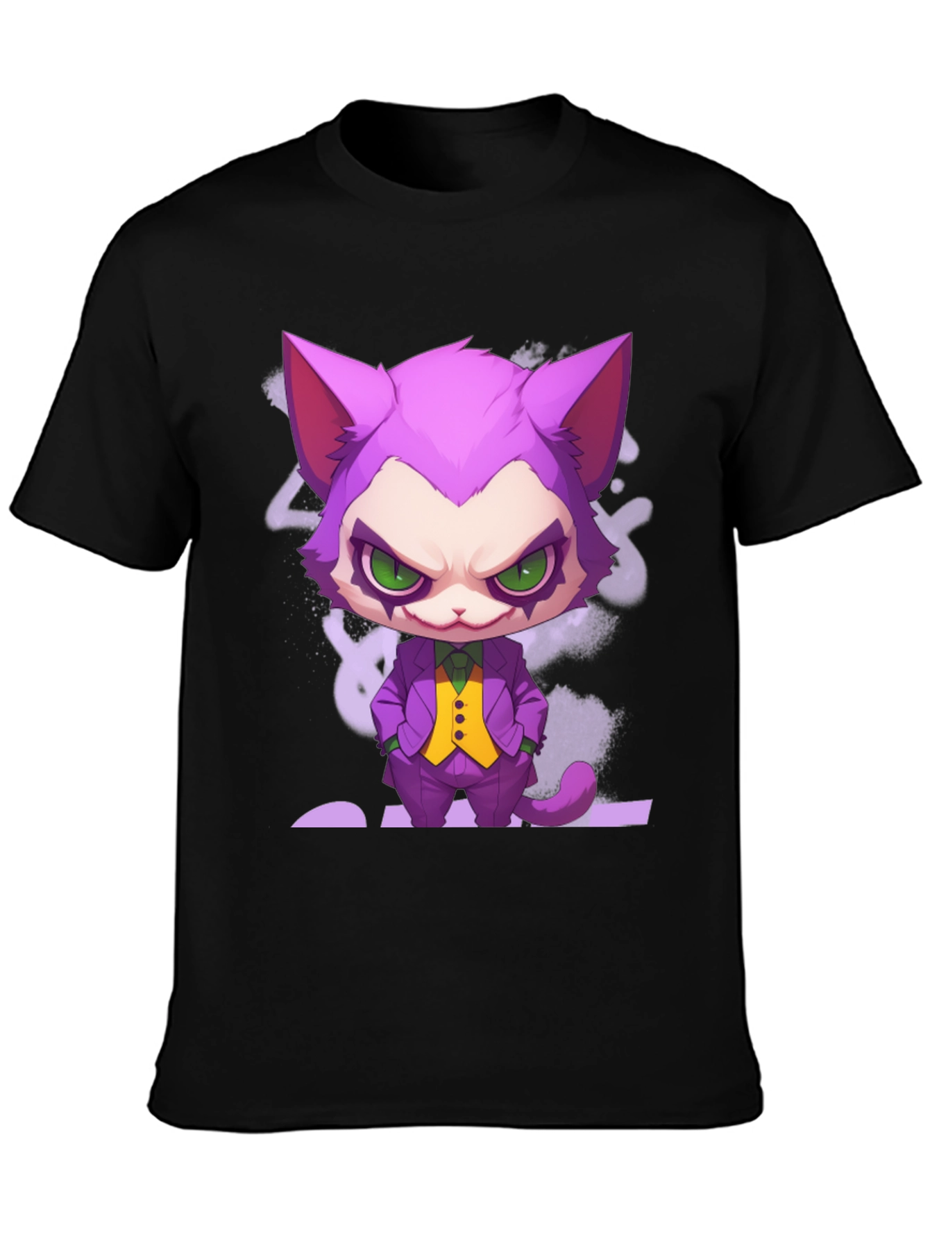 Cat Joker Graphic T-Shirt - Unique Design