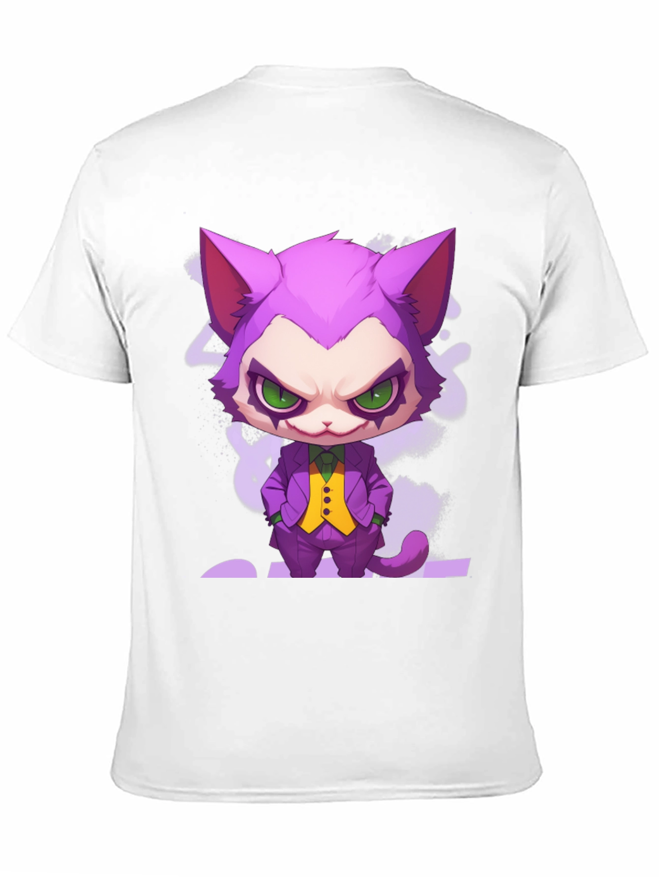 Cat Joker Graphic T-Shirt - Unique Design