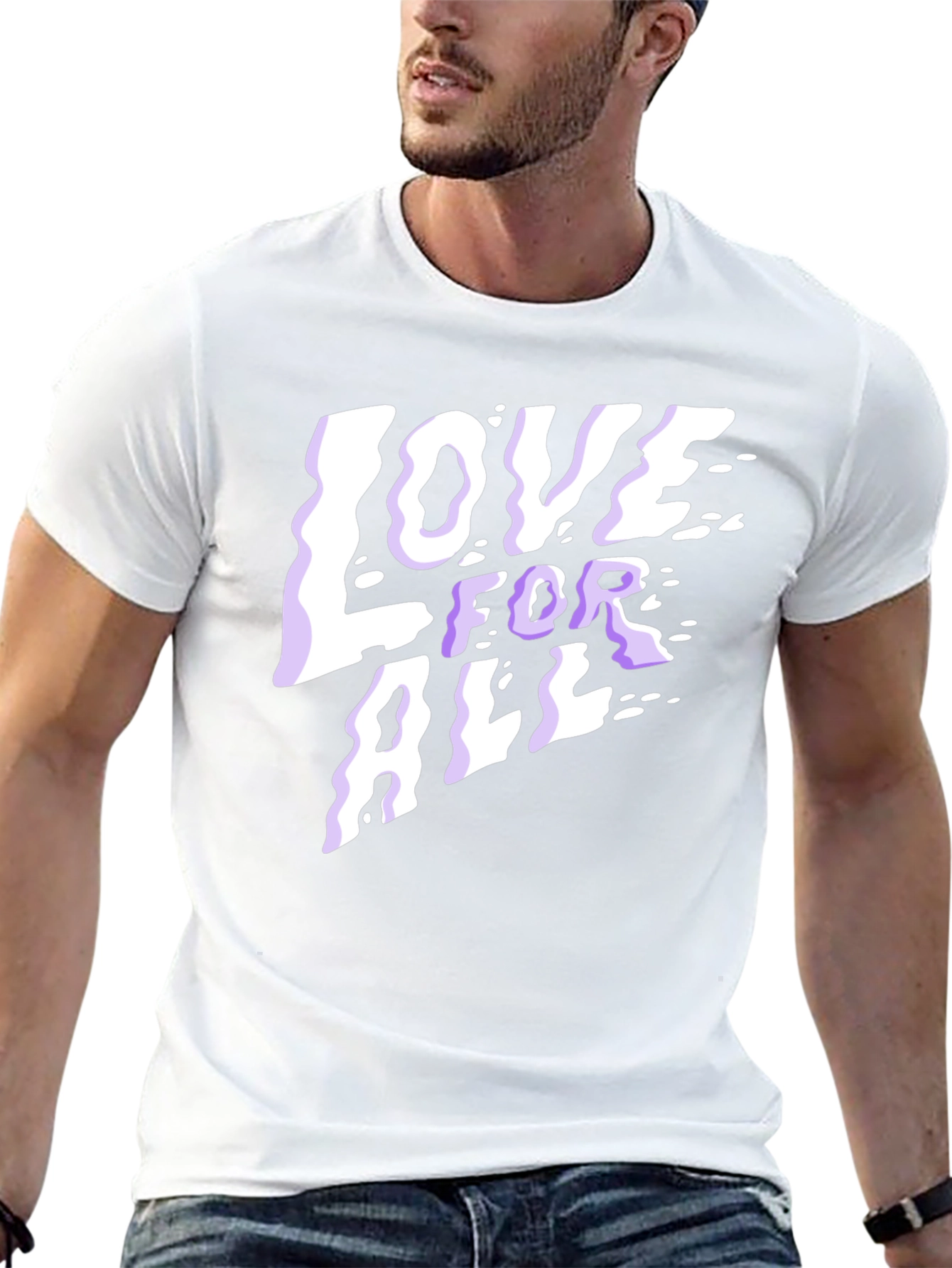 Love For All Graphic T-Shirt - Black