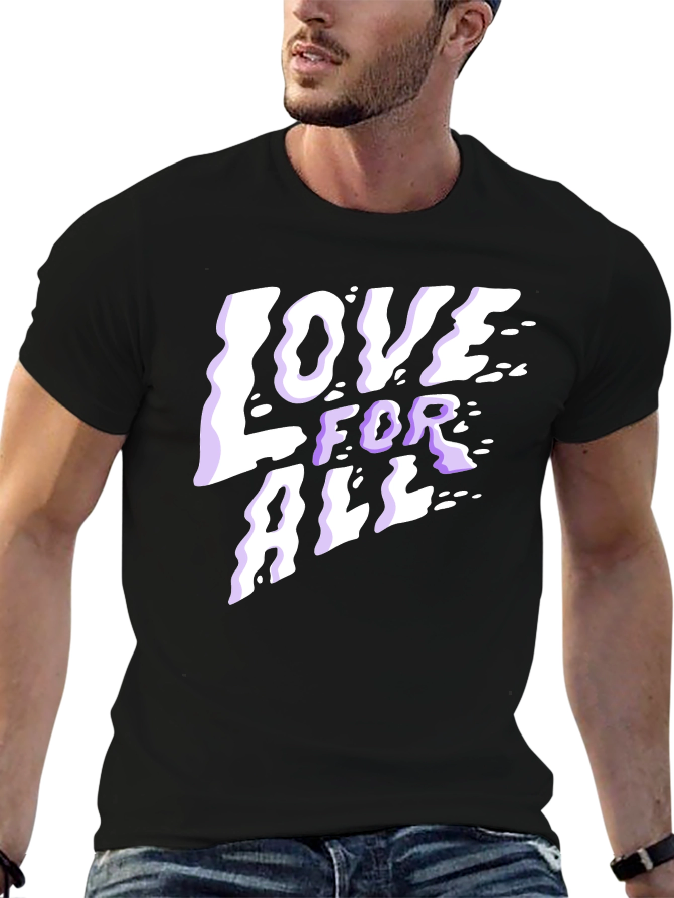 Love For All Graphic T-Shirt - Black