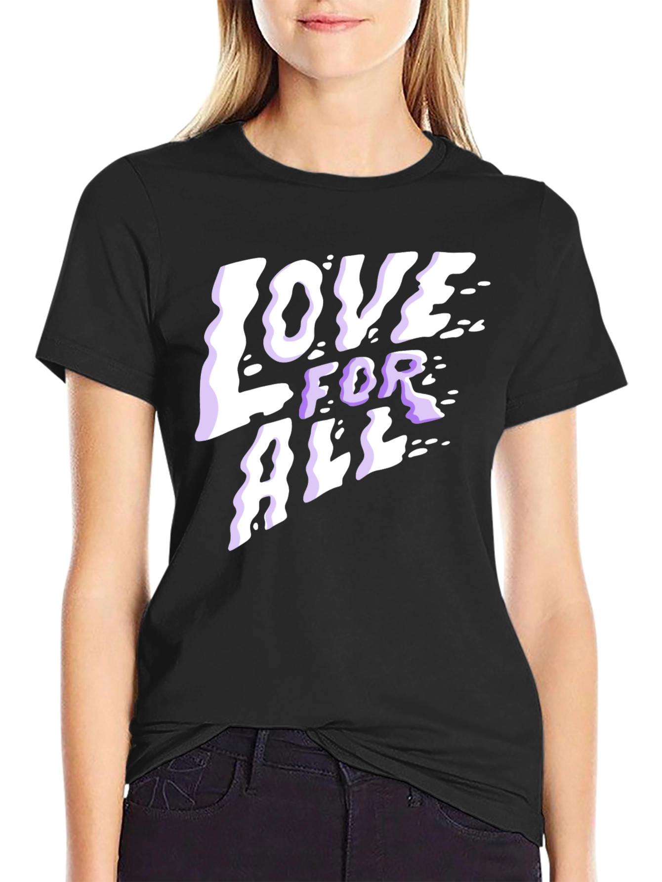 Love For All Graphic T-Shirt - Black