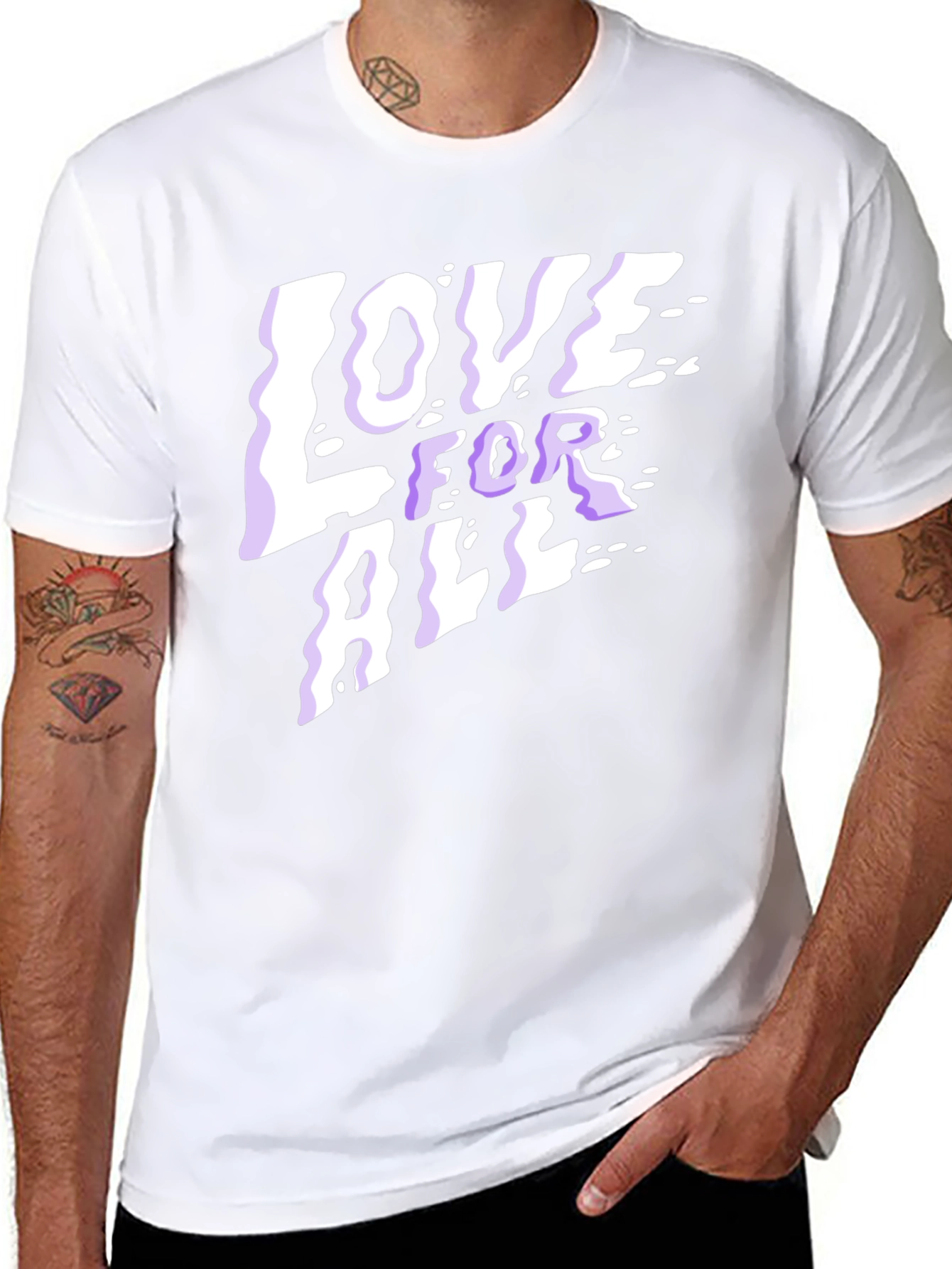 Love For All Graphic T-Shirt - Black