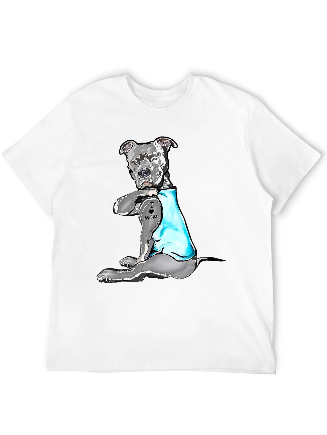 Dog Mom Tattoo Black T-Shirt