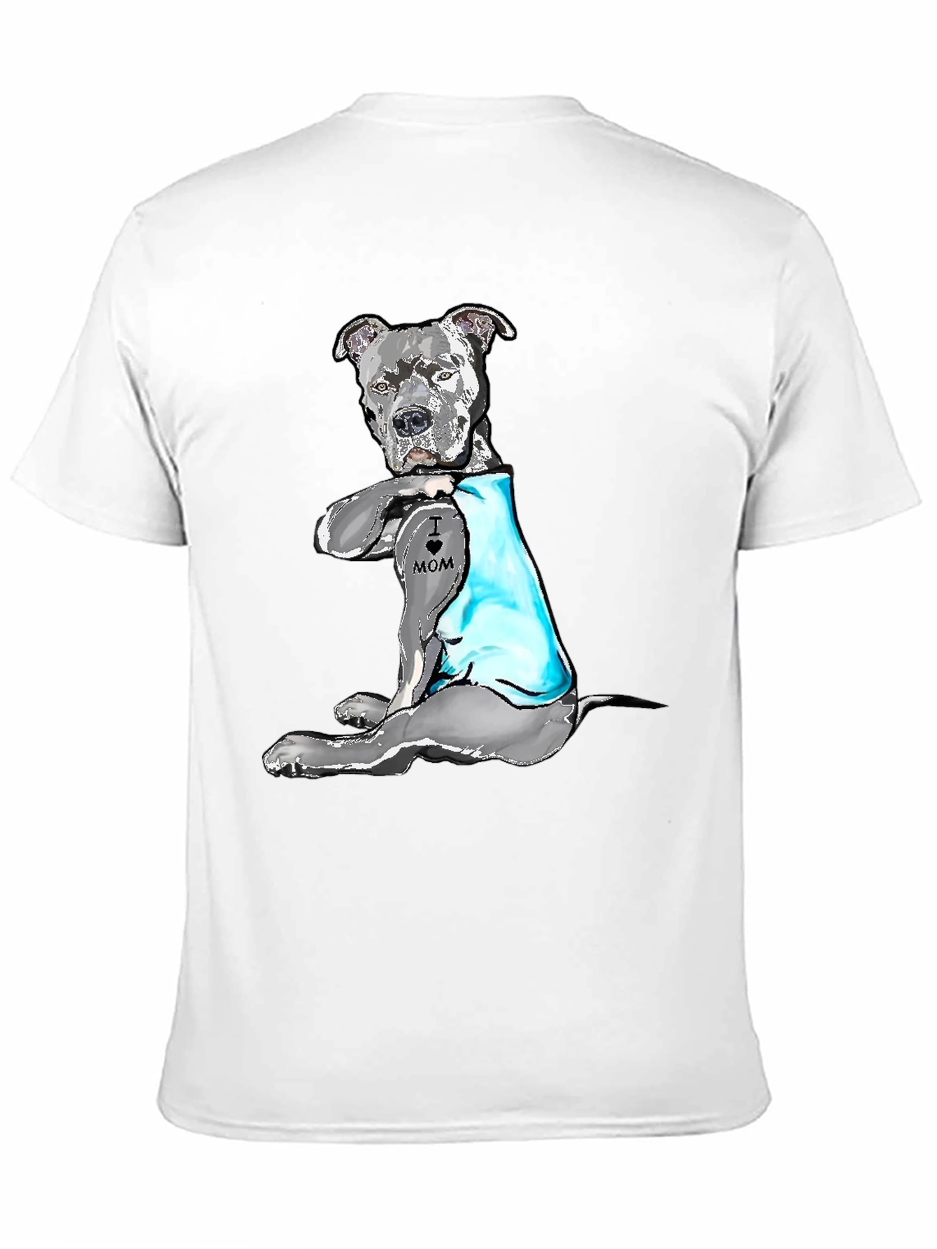 Dog Mom Tattoo Black T-Shirt