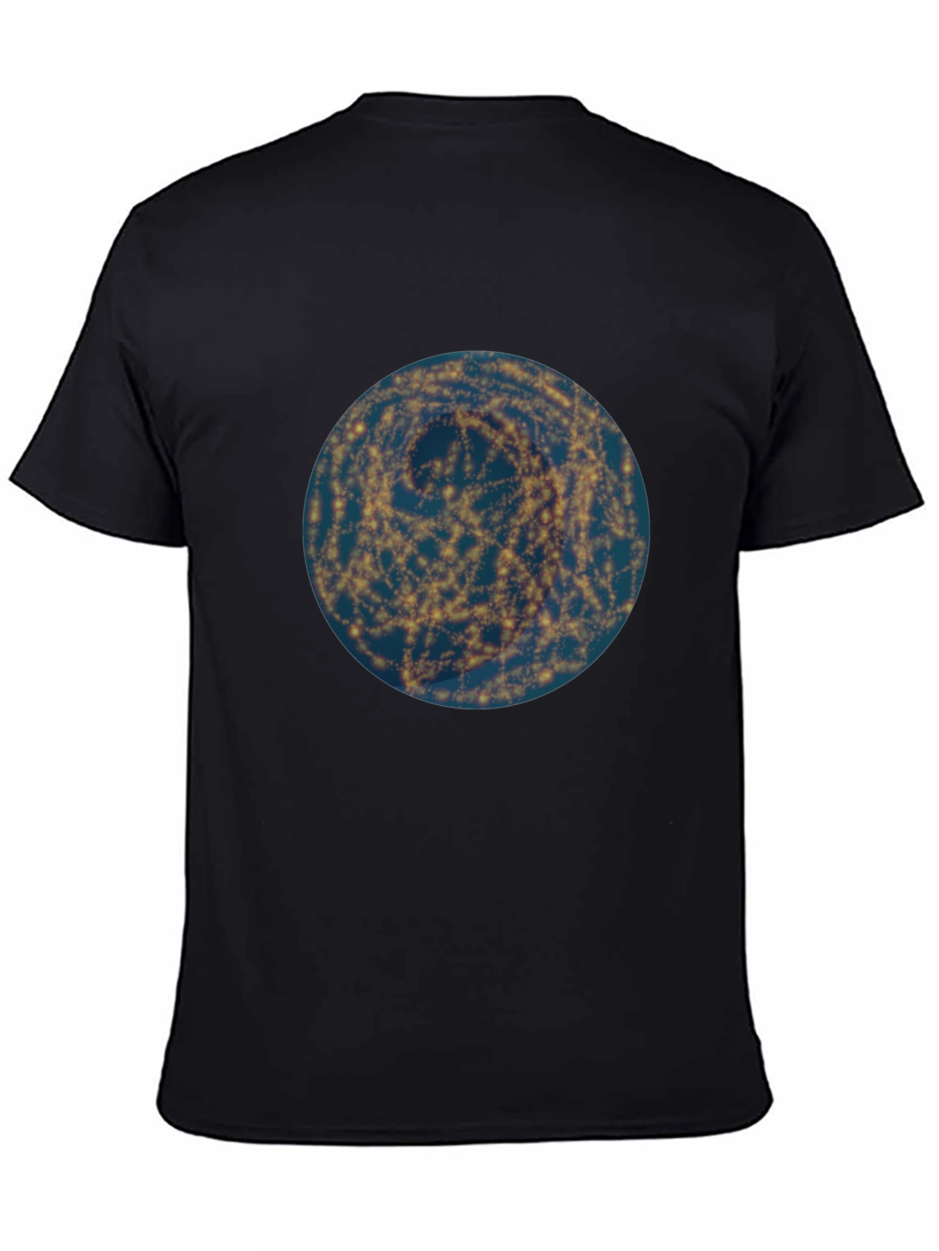 Galaxy Swirl Graphic Tee - Modern Black T-Shirt