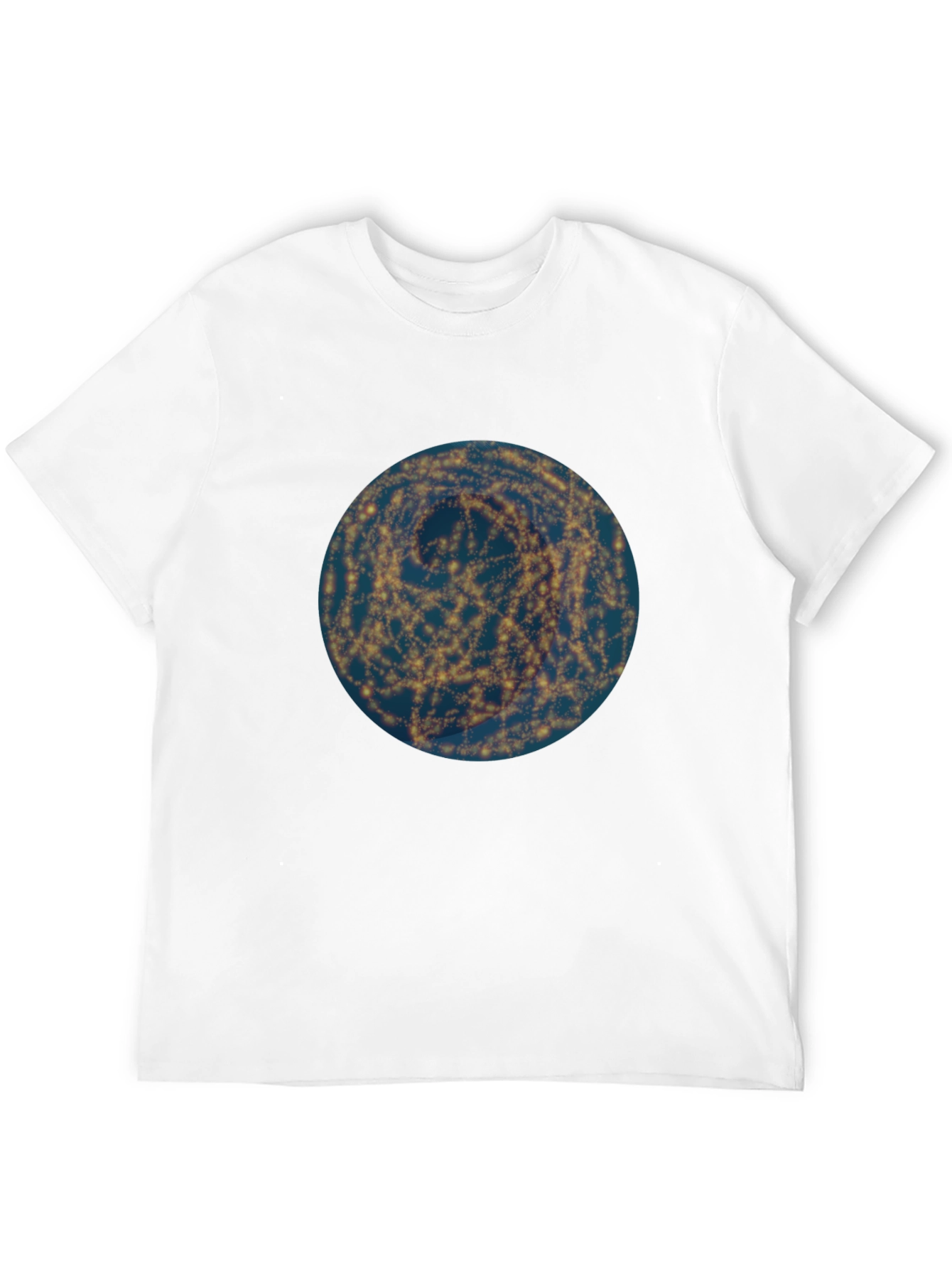 Galaxy Swirl Graphic Tee - Modern Black T-Shirt