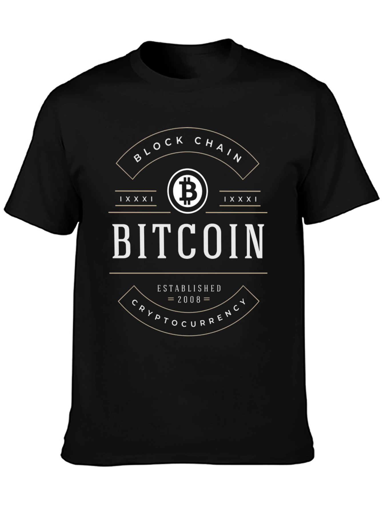 Bitcoin Block Chain T-Shirt - Crypto Currency Tee