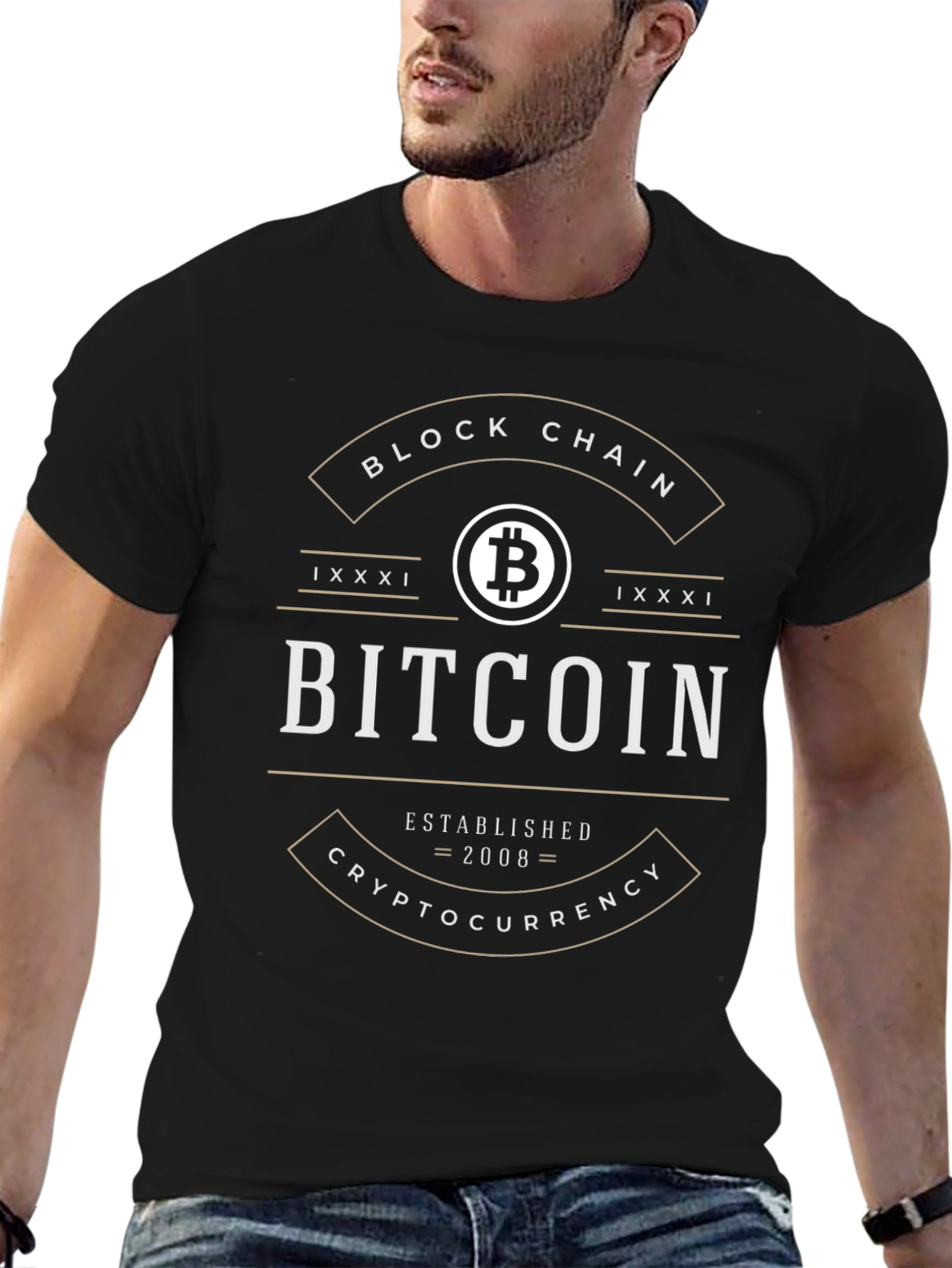 Bitcoin Block Chain T-Shirt - Crypto Currency Tee