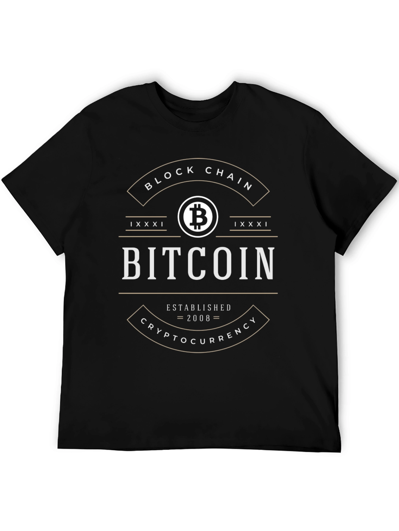 Bitcoin Block Chain T-Shirt - Crypto Currency Tee