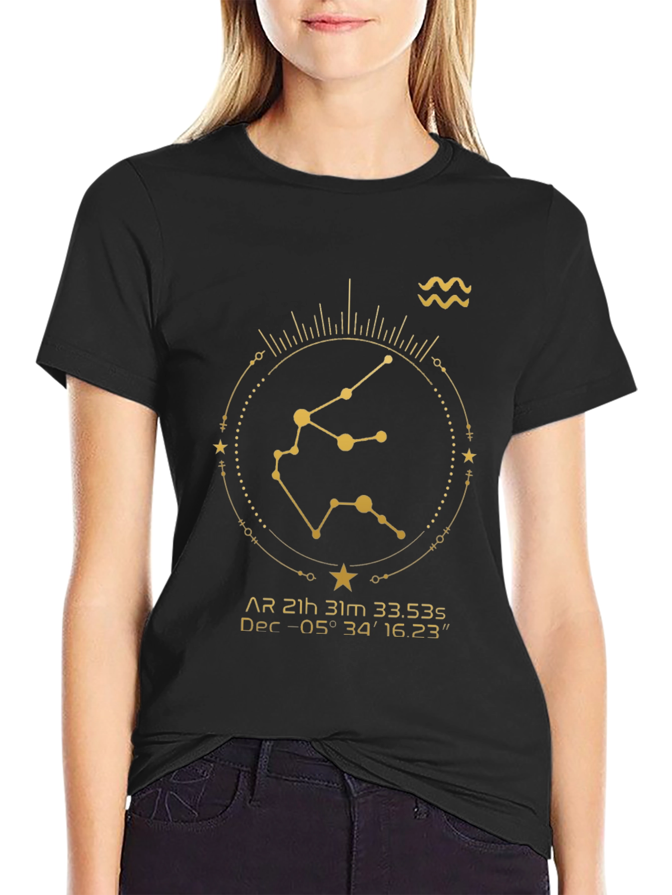Aquarius Zodiac Constellation T-Shirt