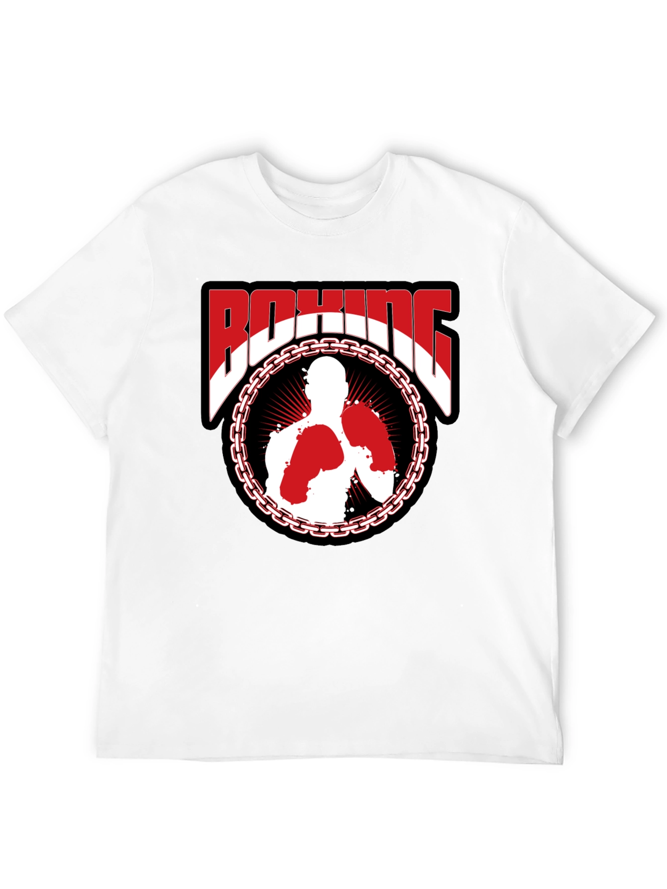 Boxing Graphic T-Shirt - Stylish Black Tee