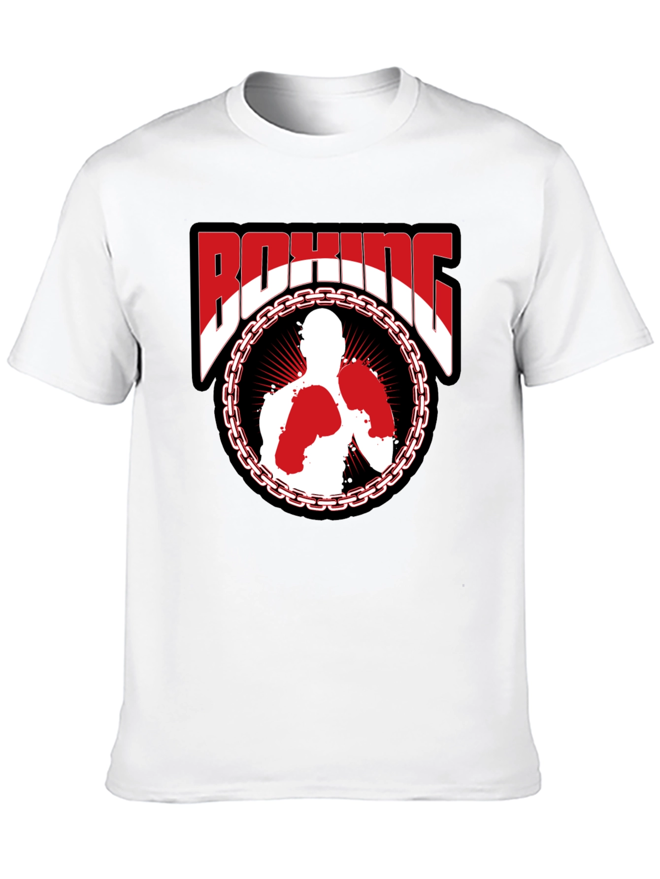 Boxing Graphic T-Shirt - Stylish Black Tee