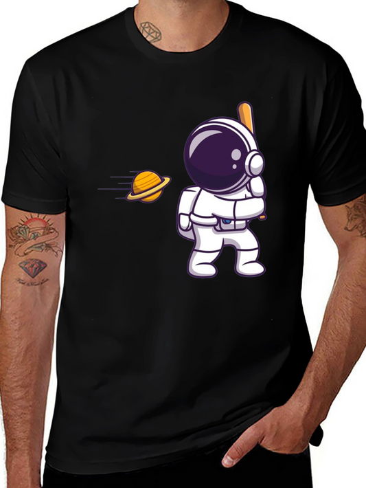 Astronaut Hitting Saturn T-Shirt