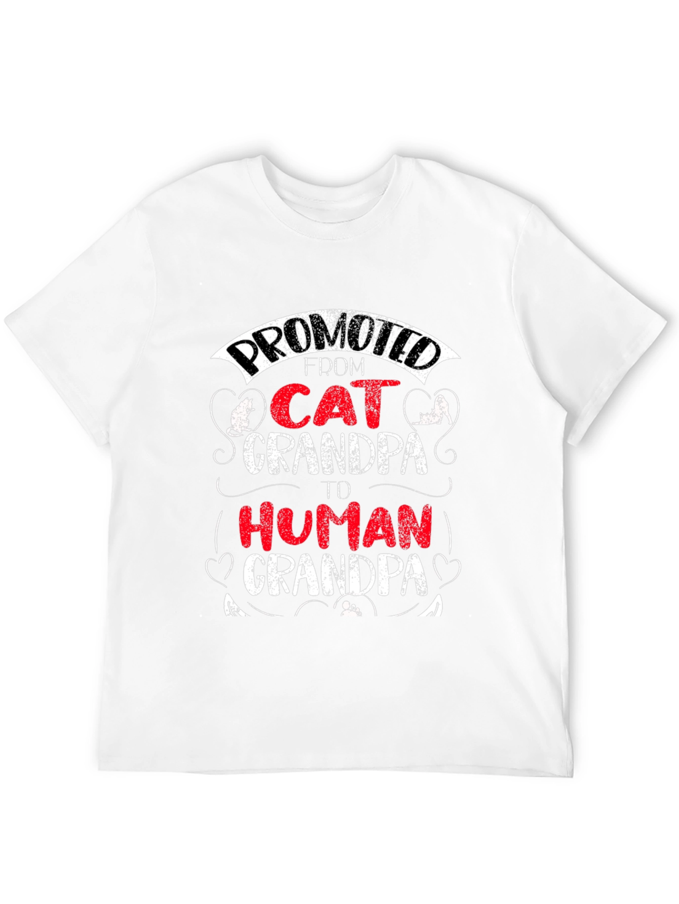 Promoted Cat Grandpa T-Shirt