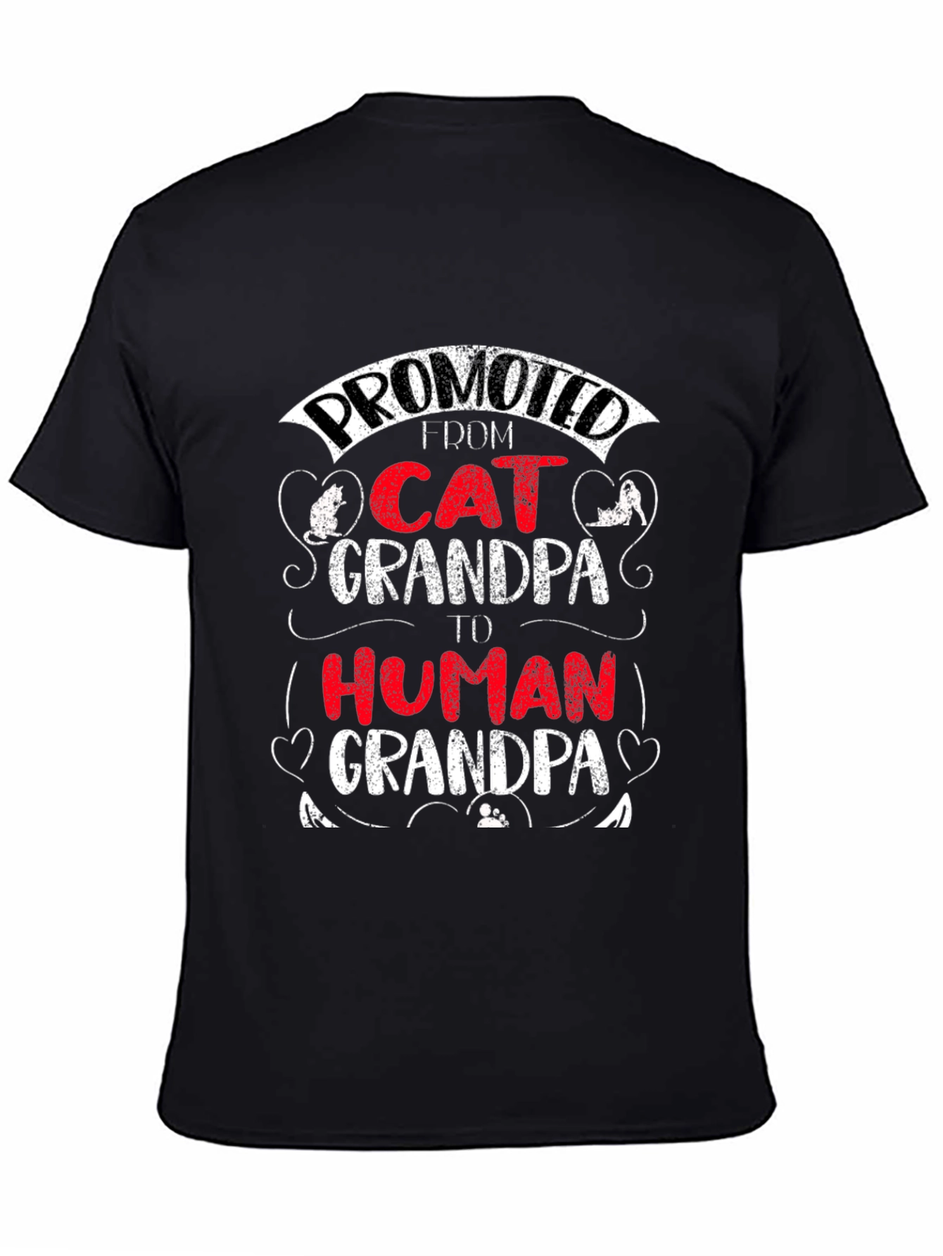 Promoted Cat Grandpa T-Shirt